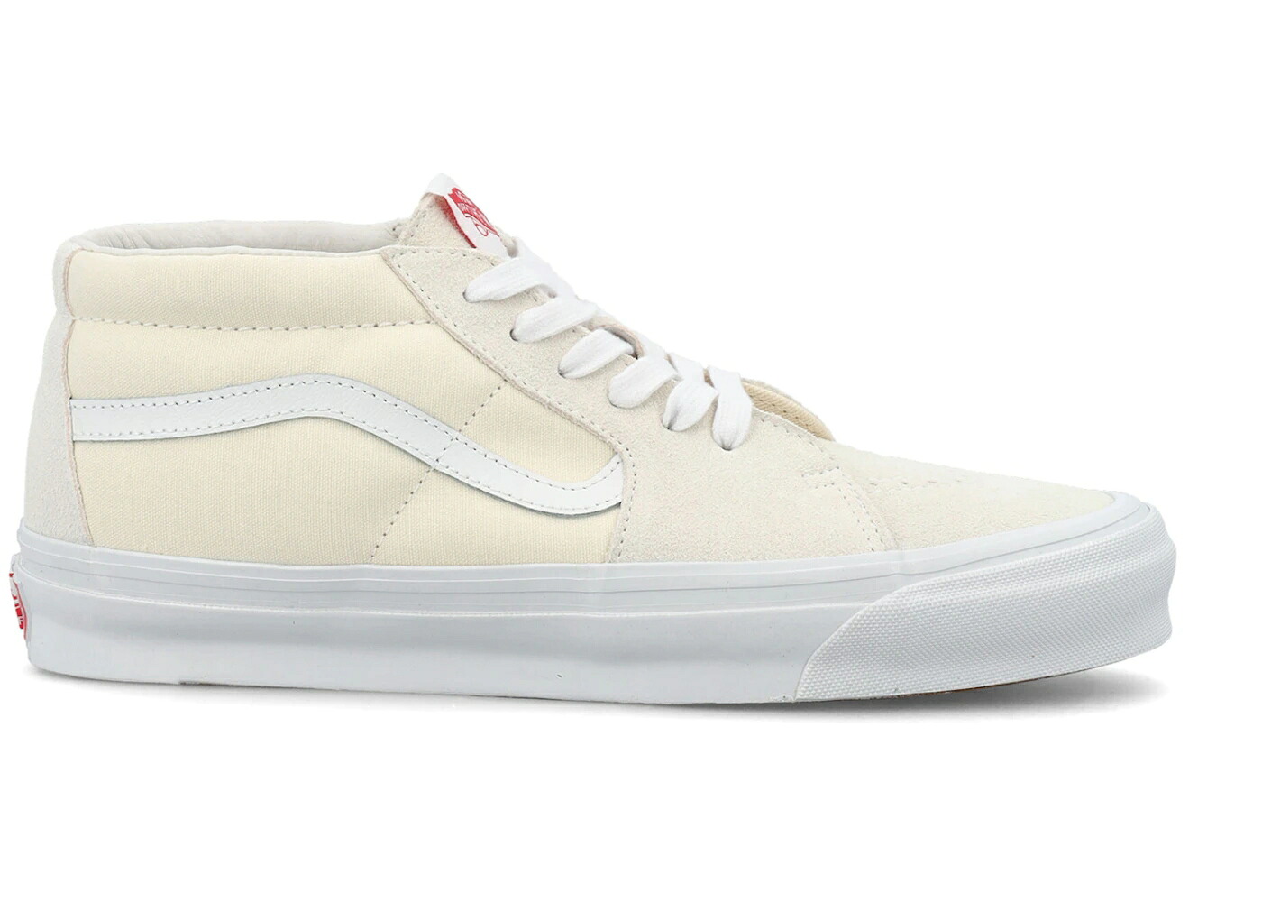 ヴァンズ バンズ アイボリー 白色 ホワイト スニーカー メンズ VANS UA OG SK8-MID LX IVORY / IVORY WHITE|スニケス