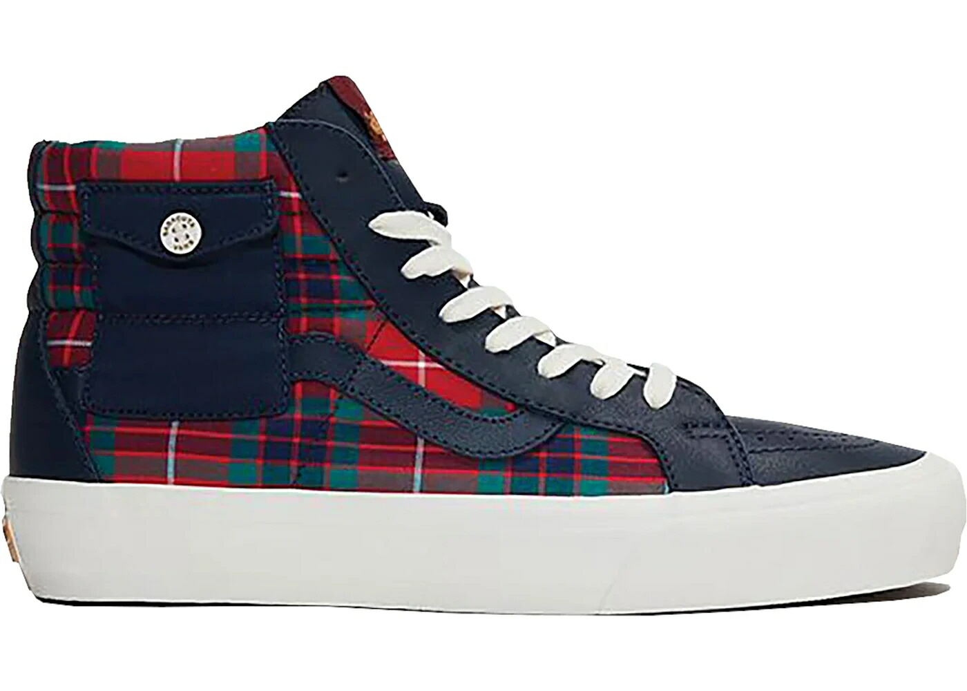 ヴァンズ バンズ スケートハイ ドレス ブルース スニーカー メンズ VANS SK8-HI POCKET LX-1 BARACUTA / DRESS BLUES TARTAN PLAID