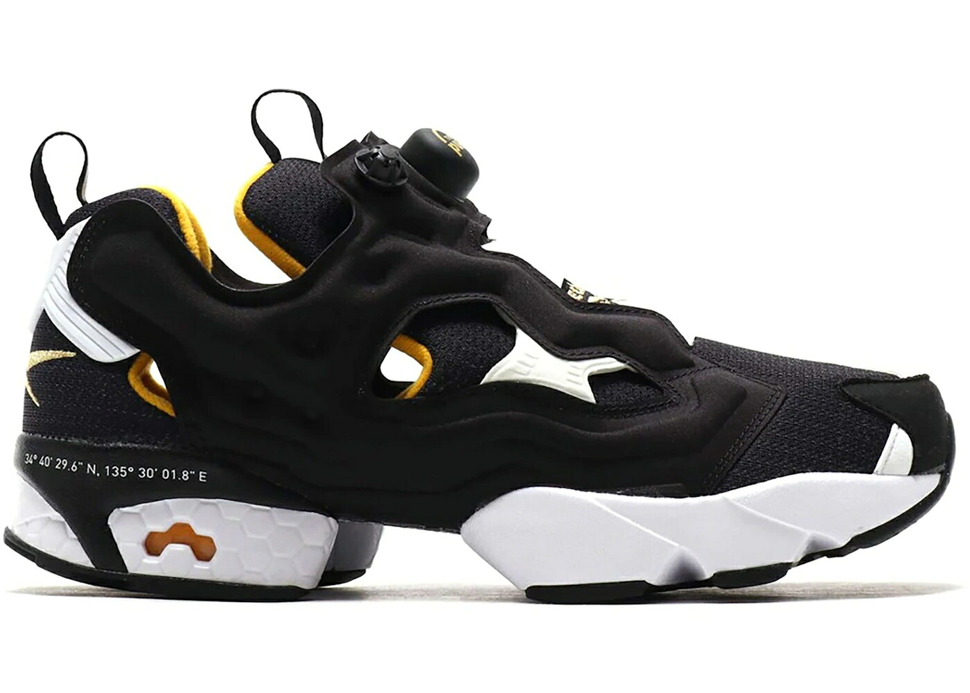 リーボック シティ 黒色 ブラック ゴールド 白色 ホワイト インスタポンプフューリー スニーカー メンズ REEBOK INSTAPUMP FURY CITY PACK OSAKA / BLACK GOLD METARIC WHITE｜スニケス 34,840円