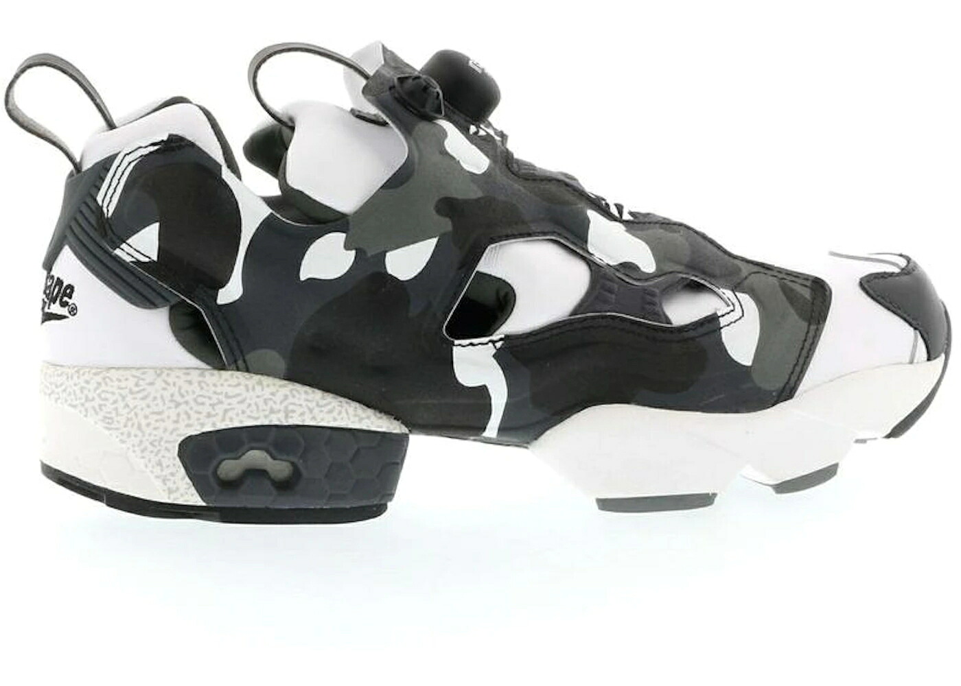リーボック シティ カモ柄 黒色 ブラック 白色 ホワイト インスタポンプフューリー スニーカー メンズ REEBOK INSTAPUMP FURY MITA SNEAKERS X BAPE CITY CAMO / BLACK WHITE