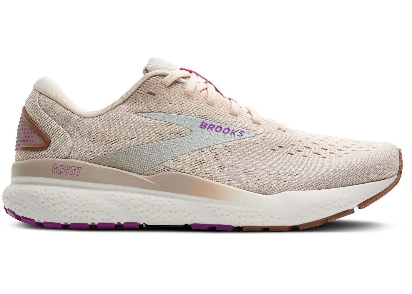 ブルックス 紫 パープル WOMEN'S スニーカー レディース BROOKS GHOST 16 ALMOND PEACH COCONUT PURPLE (WOMEN'S) / ALMOND PEACH COCONUT PURPLE