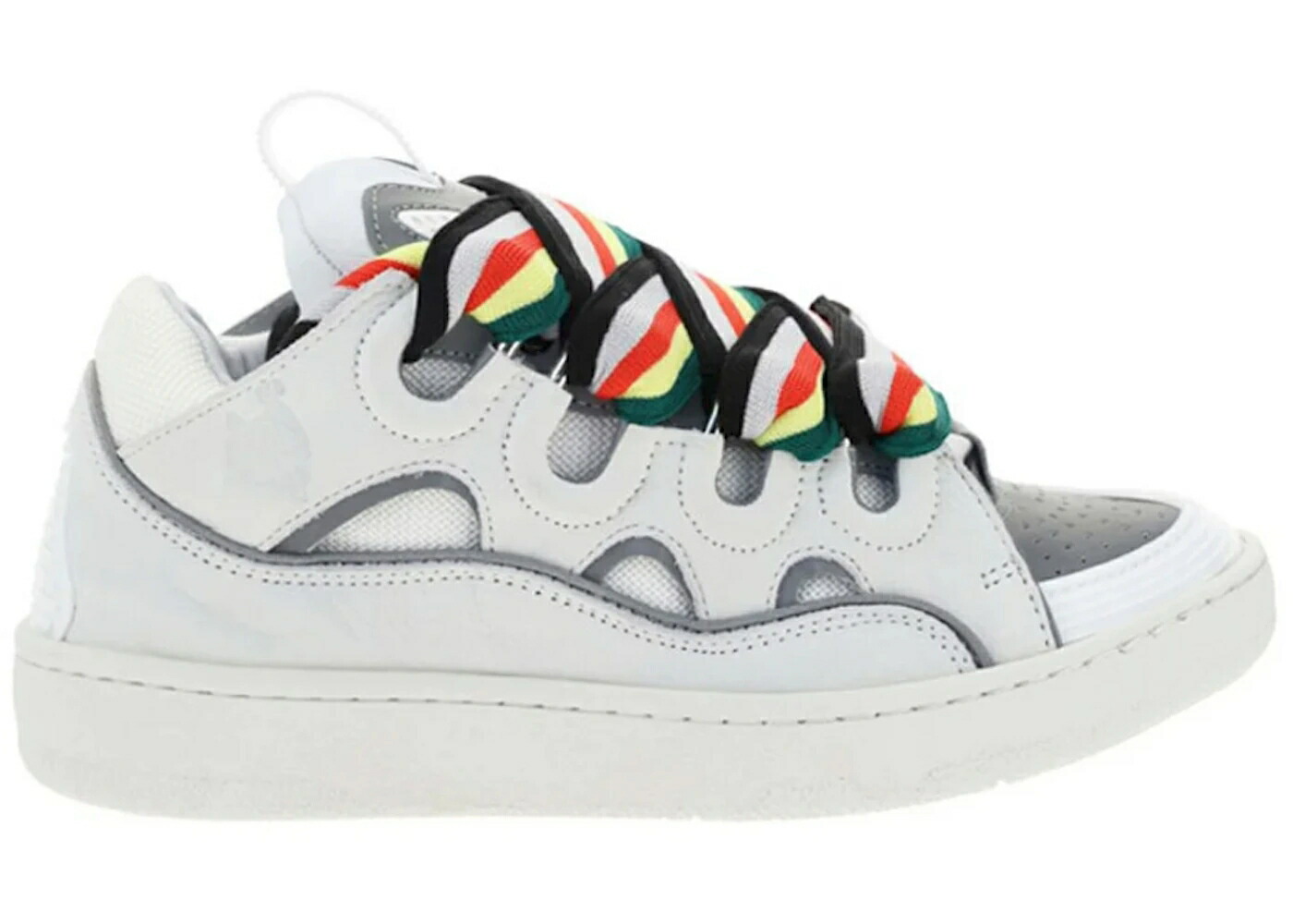 ランバン なめし革 白いこと 白いこと 薄墨色 薄墨色 WOMEN\u0027S スニーカー レディース LANVIN LEATHER CURB WHITE MULTI (WOMEN\u0027S) / WHITE GREY MULTI