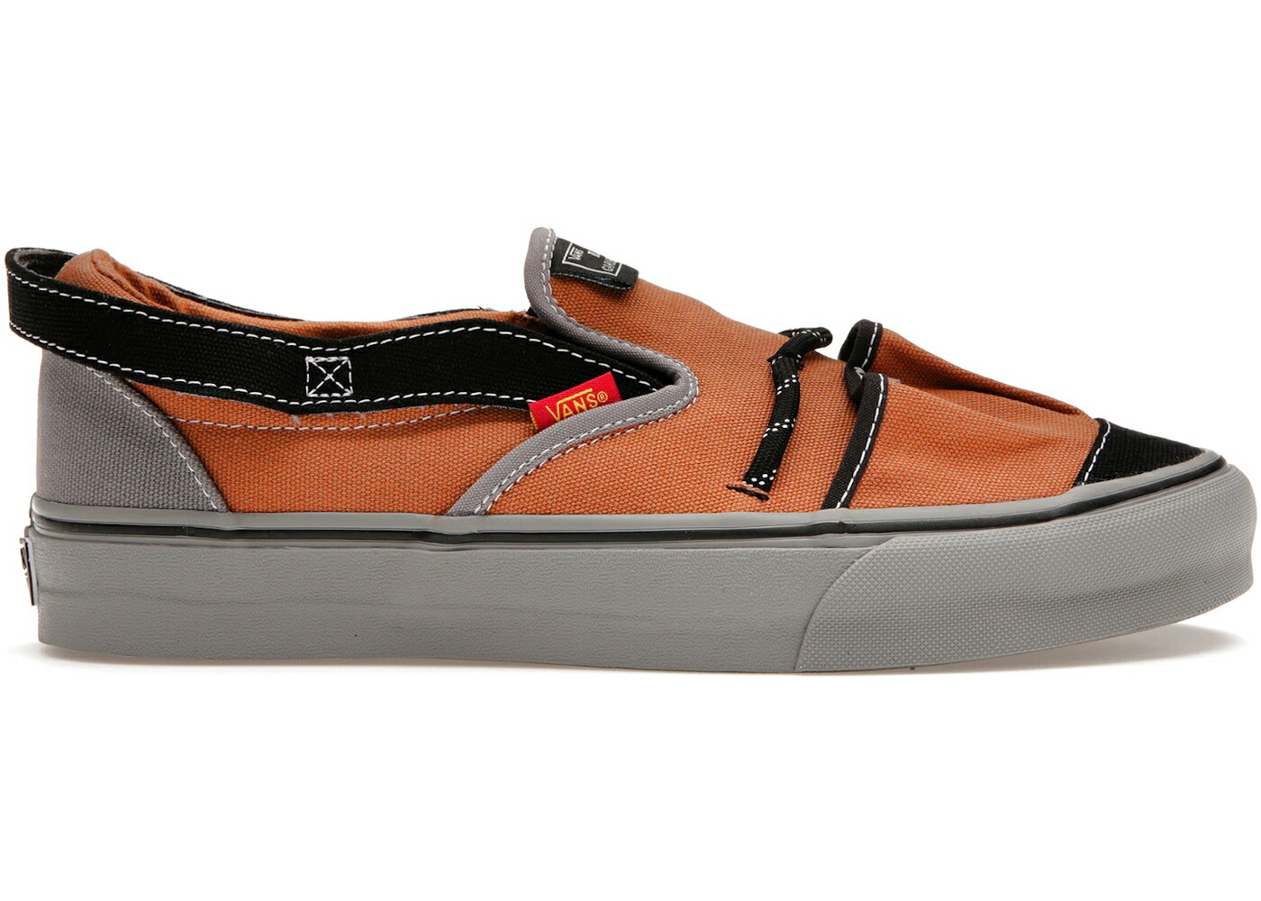 ヴァンズ バンズ 雄捩子 スリッポン 赤銅色 赤銅色 薄墨色 薄墨色 スニーカー メンズ VANS VAULT SLIP-ON VR3 LX NICOLE MCLAUGHLIN GARDENING TOTE BROWN / GREY BROWN
