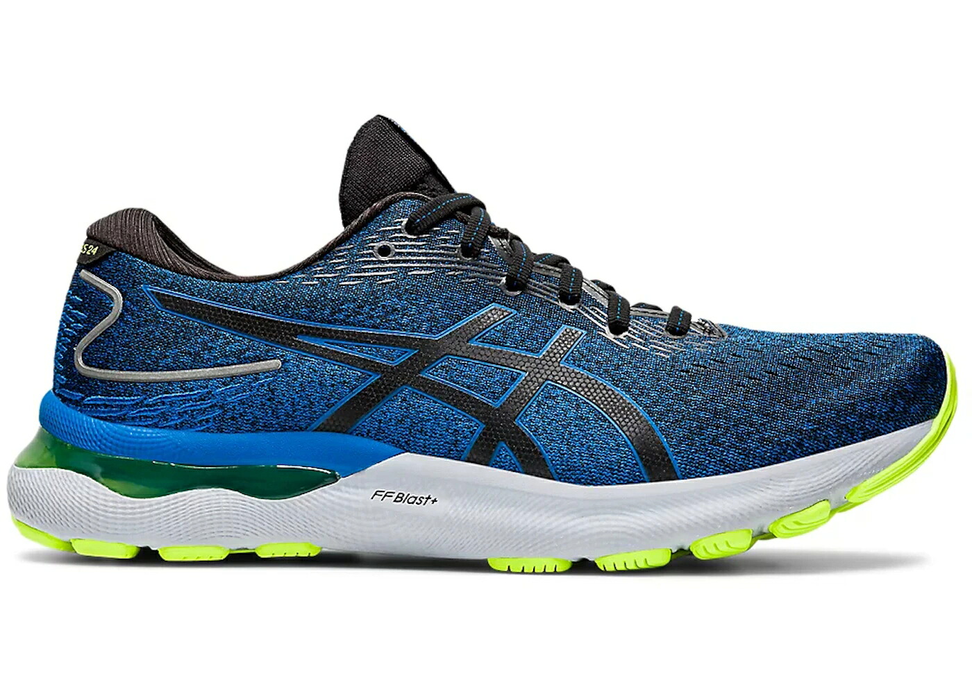 アシックス 黒色 ブラック 青色 ブルー スニーカー メンズ ASICS GEL-NIMBUS 24 BLACK BLUE LAKE DRIVE / BLACK LAKE DRIVE｜スニケス 57,970円