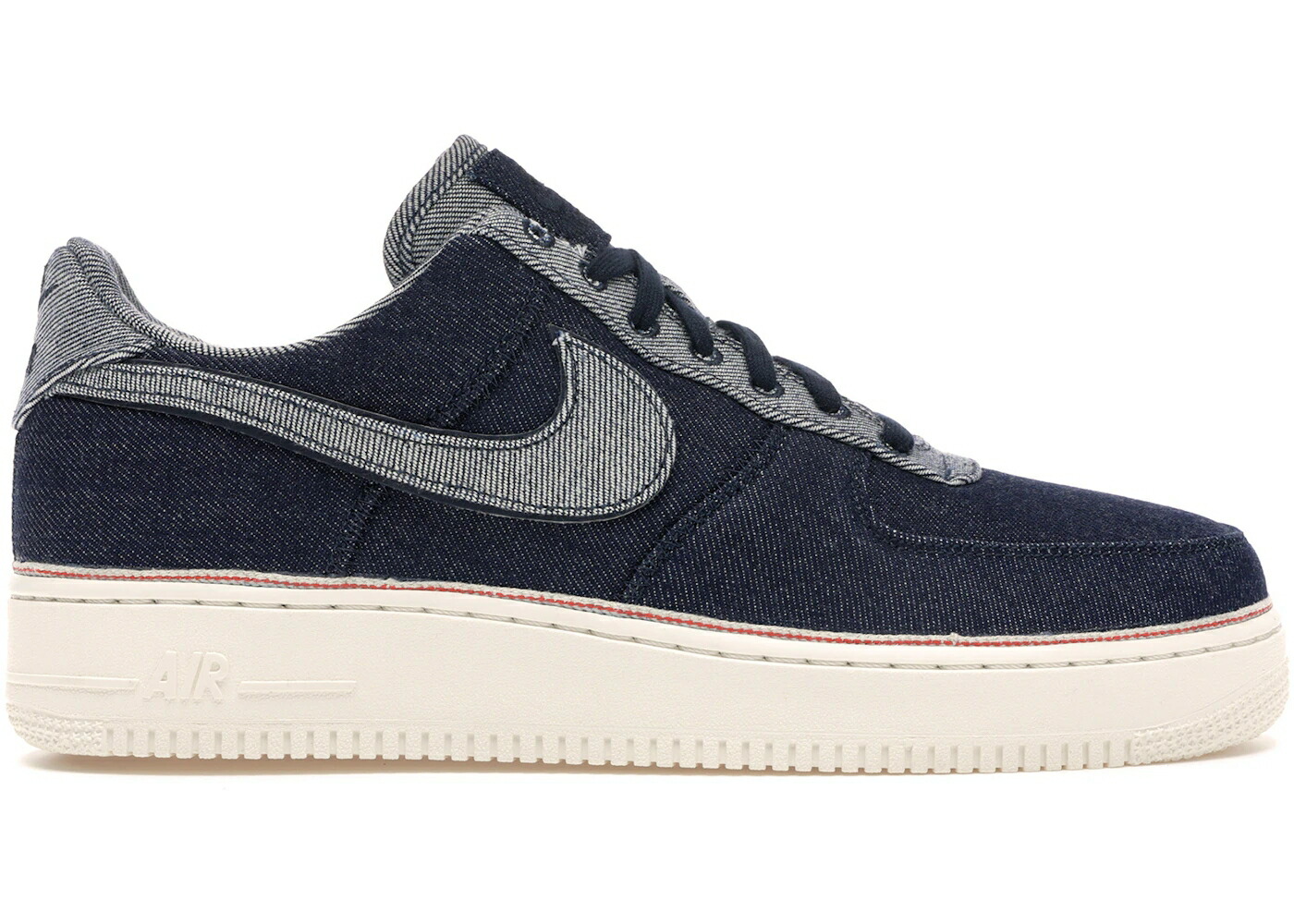 ナイキ ジーンズ 藍色 インディゴ 空軍 スニーカー メンズ NIKE AIR FORCE 1 LOW 3X1 DENIM RAW INDIGO / RAW INDIGO RAW INDIGO DARK