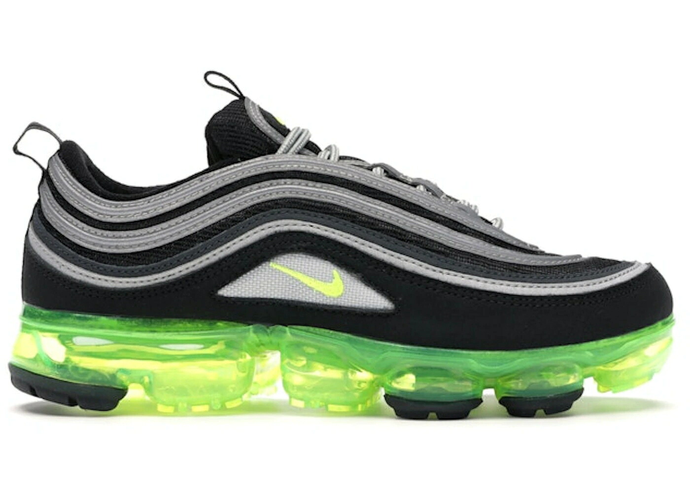 ナイキ 黒色 ブラック 銀色 シルバー 白色 ホワイト エアヴェイパーマックス ジュニア キッズ NIKE AIR VAPORMAX 97 JAPAN (GS) / BLACK VOLT METALLIC SILVER WHITE ベビー マタニティ スニーカー