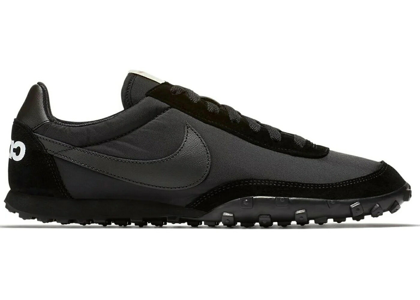 ナイキ ワーヘル 黒いこと 黒いこと 白いこと 白いこと コムデ給仕 スニーカー メンズ NIKE WAFFLE RACER 17 COMME DES GARCONS BLACK / BLACK WHITE