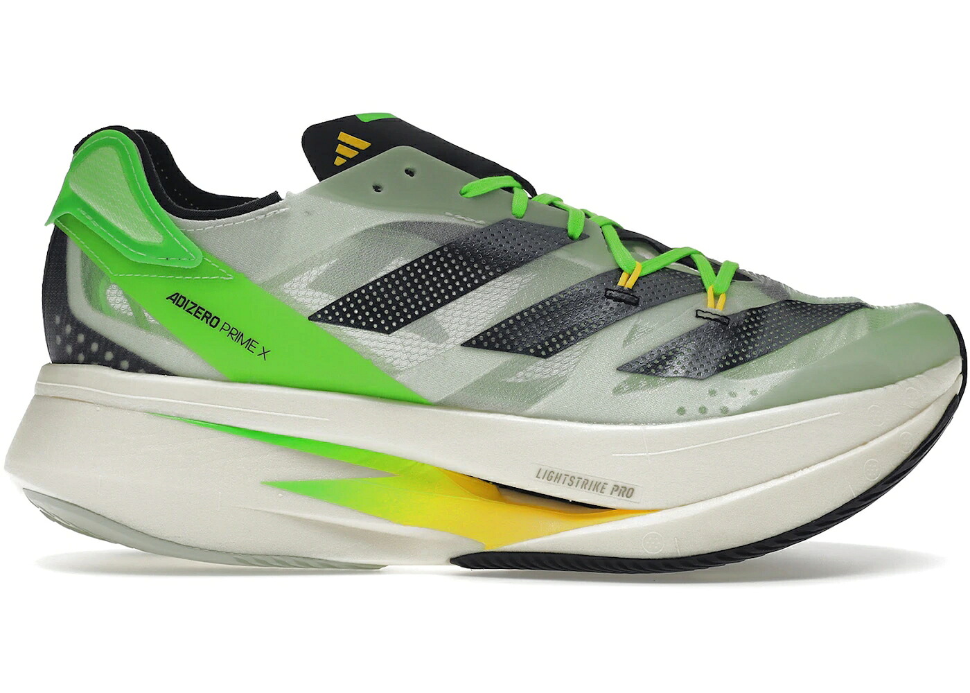 アディダス アディゼロ 緑 グリーン コア 黒色 ブラック スニーカー メンズ ADIDAS ADIZERO PRIME X LINEN GREEN / LINEN GREEN CORE BLACK BEAM