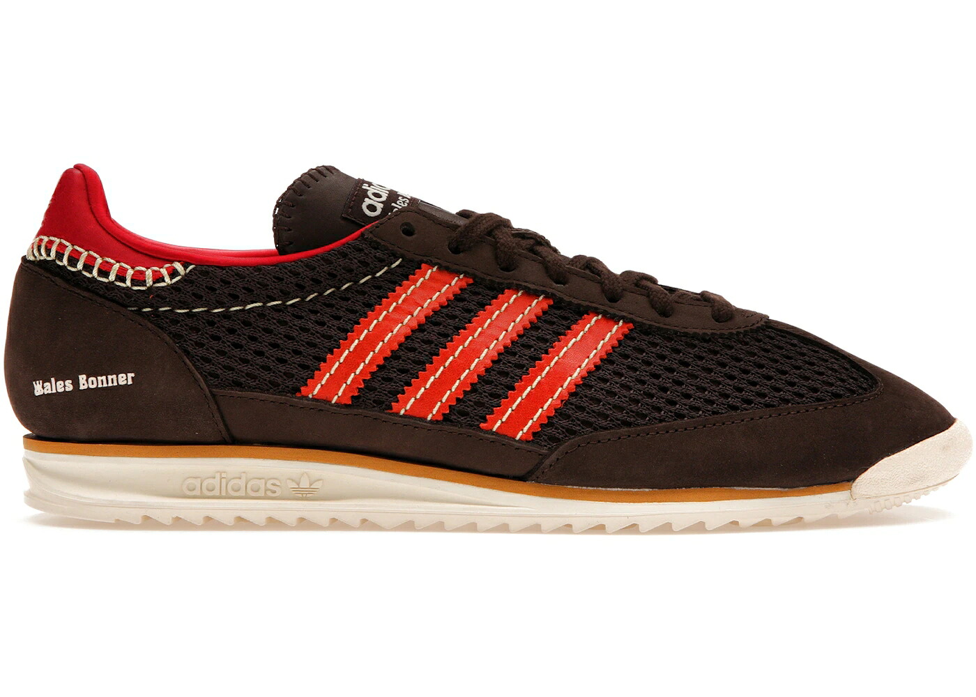 アディダス 編み物 赤銅色 赤銅色 橙 オレンジ色 スニーカー メンズ ADIDAS SL 72 KNIT WALES BONNER BROWN / DARK BROWN COLLEGIATE ORANGE