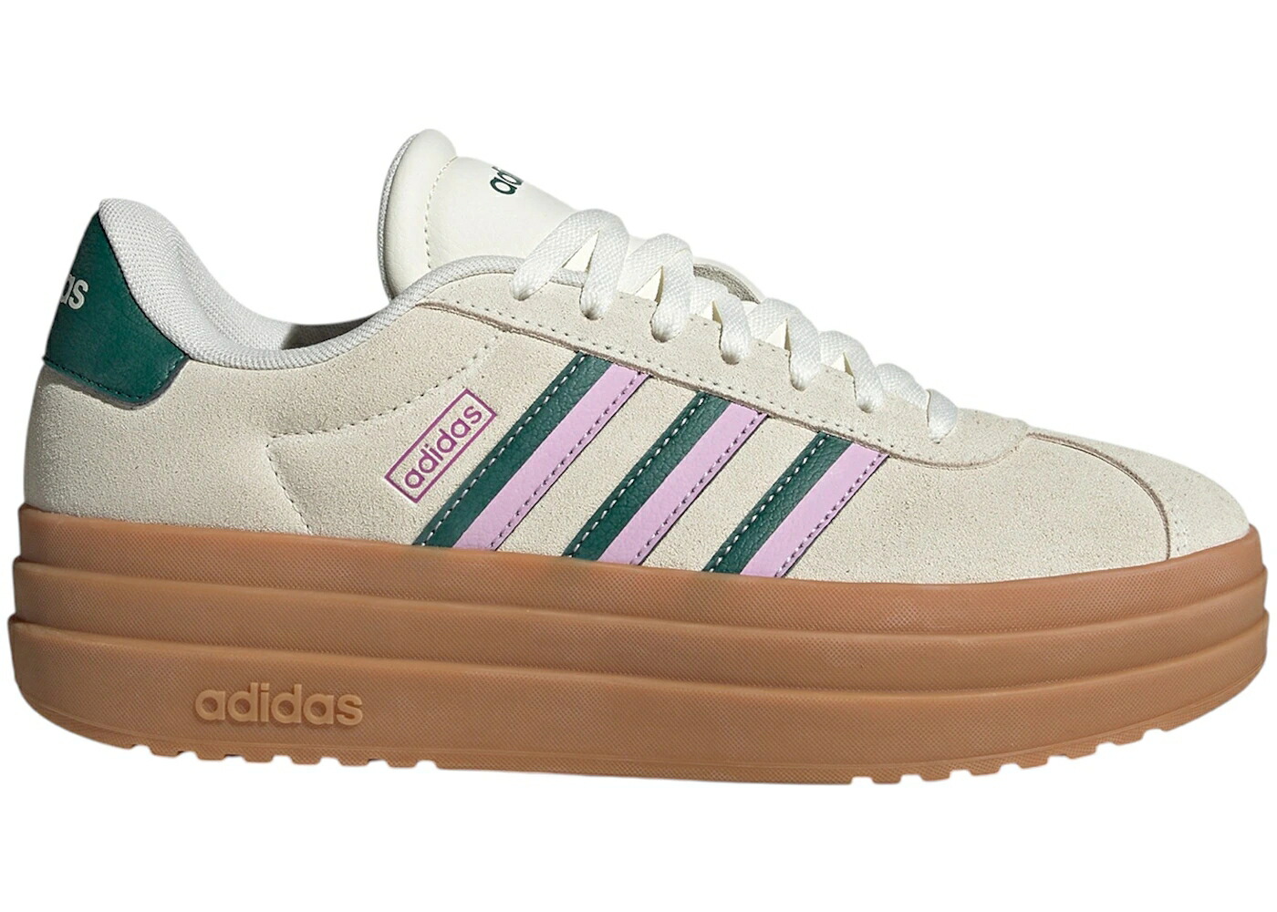 アディダス 厚地の外套 白いこと 白いこと 緑 緑であること WOMEN\u0027S スニーカー レディース ADIDAS VL COURT BOLD OFF WHITE COLLEGIATE GREEN BLISS LILAC (WOMEN\u0027S) / OFF WHITE COLLEGIATE GREEN BLISS