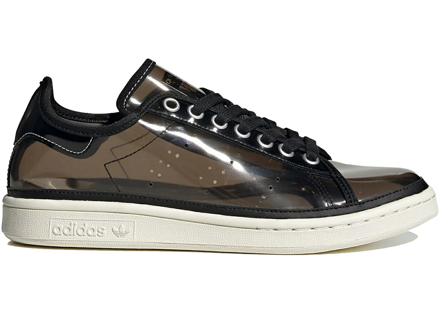 アディダス コア 黒色 ブラック 銀色 シルバー スタンスミス WOMEN'S スニーカー レディース ADIDAS STAN SMITH TRANSLUCENT CORE BLACK (WOMEN'S) / CORE BLACK SILVER METALLIC OFF|スニケス