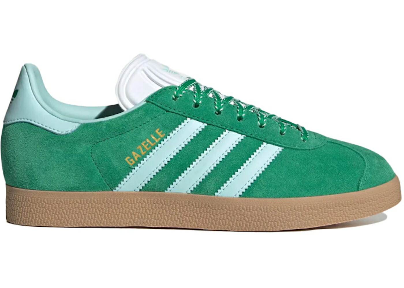 アディダス ガゼル 緑 緑であること アクア ゴールド WOMEN\u0027S スニーカー レディース ADIDAS GAZELLE GREEN SEMI FLASH AQUA (WOMEN\u0027S) / GREEN SEMI FLASH AQUA GOLD