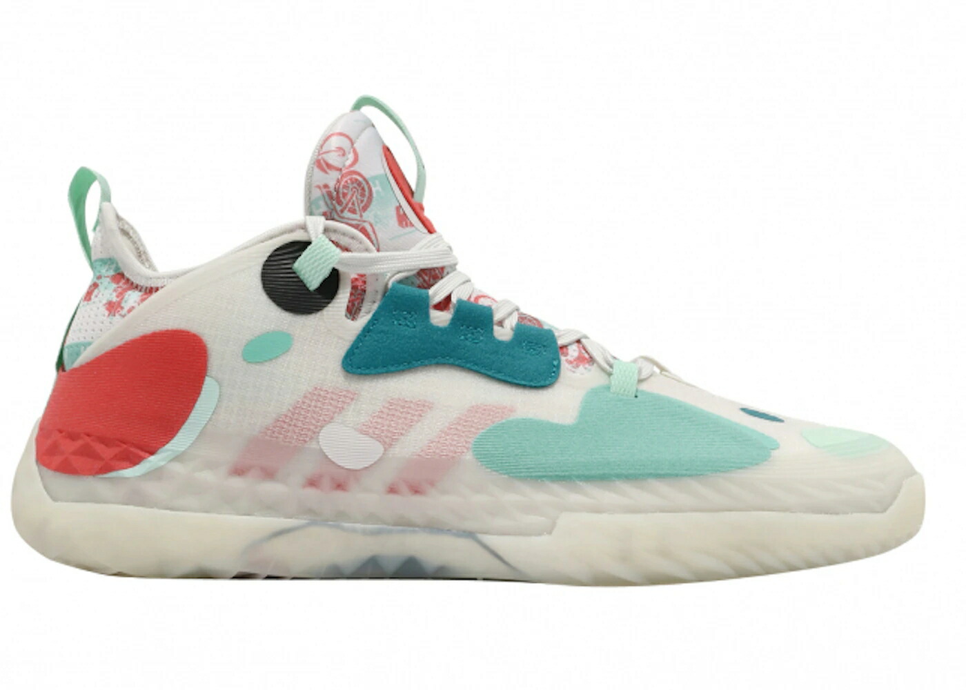 アディダス ハーデン 薄墨色 薄墨色 赤 赤いこと VOL. スニーカー メンズ ADIDAS HARDEN 5 FUTURENATURAL ORBIT GREY / ORBIT GREY BRIGHT RED CLEAR MINT