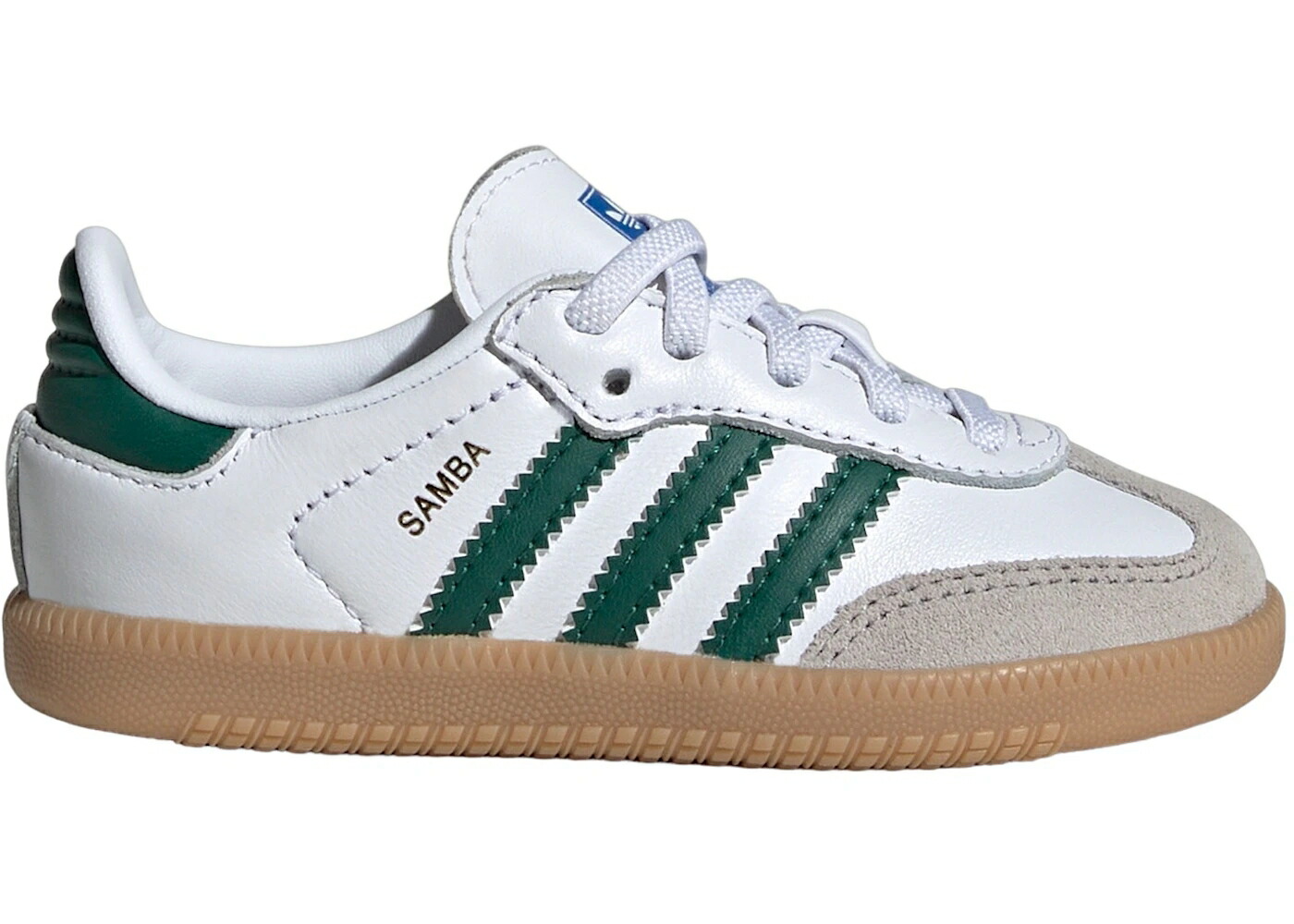 アディダス サンバ 白いこと 白いこと 緑 緑であること お坊っちゃん キッズ ADIDAS SAMBA OG CLOUD WHITE COLLEGIATE GREEN GUM (TD) / CLOUD WHITE COLLEGIATE GREEN GUM