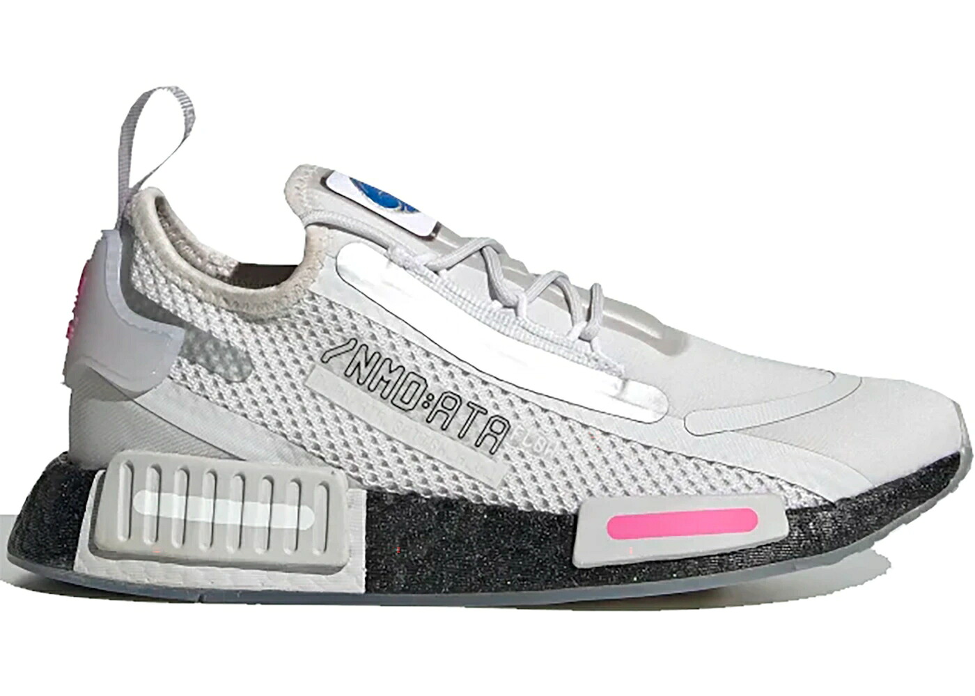 アディダス 灰色 グレー コア 黒色 ブラック ジュニア キッズ ADIDAS NMD R1 SPECTOO NASA DASH GREY (GS) / DASH GREY CORE BLACK SCREAMING ベビー マタニティ スニーカー|スニケス