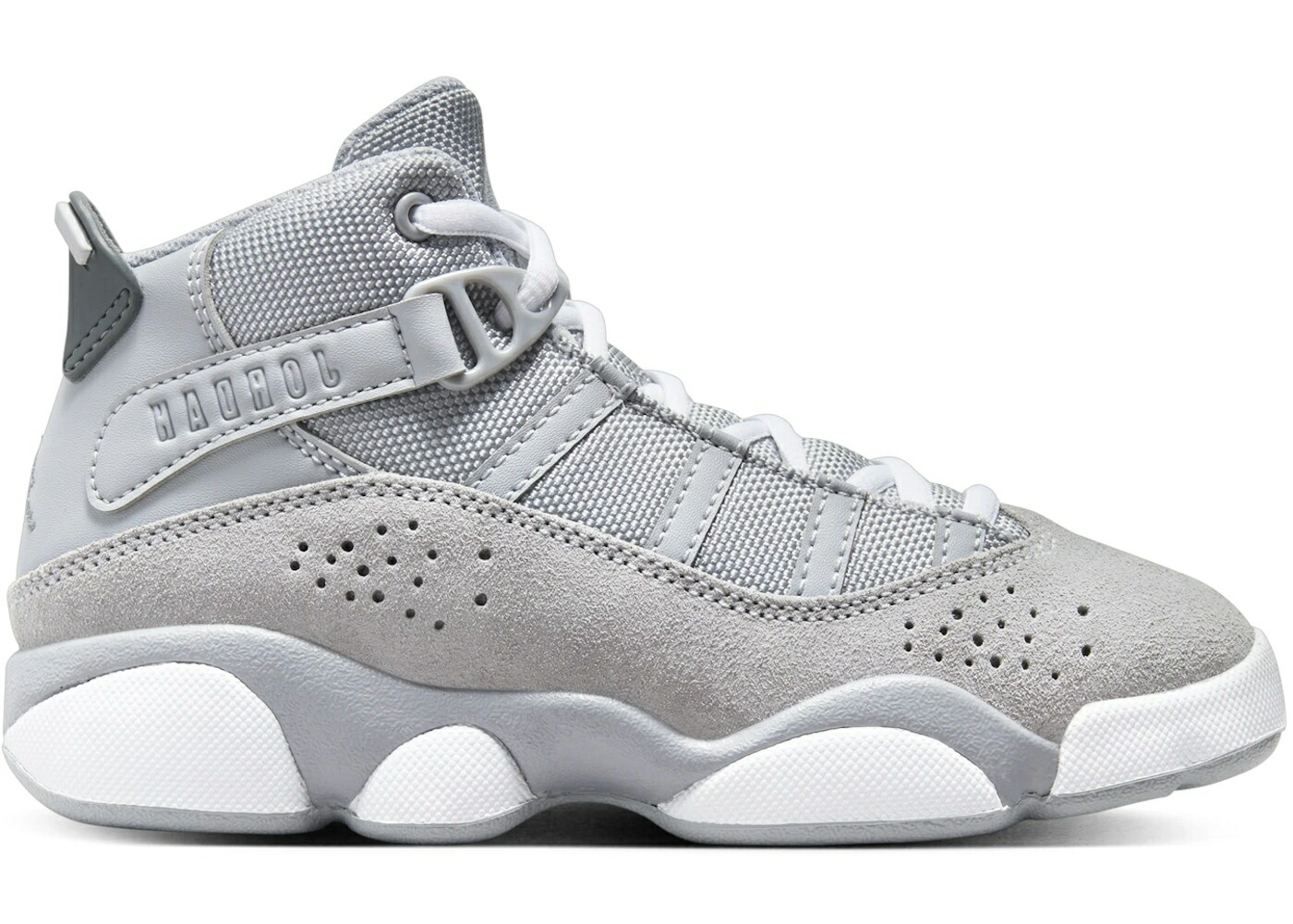 ナイキ ジョーダン リング 灰色 グレー 白色 ホワイト クール ジュニア キッズ JORDAN 6 RINGS WOLF GREY WHITE COOL (PS) / WOLF GREY WHITE COOL GREY ベビー マタニティ スニーカー