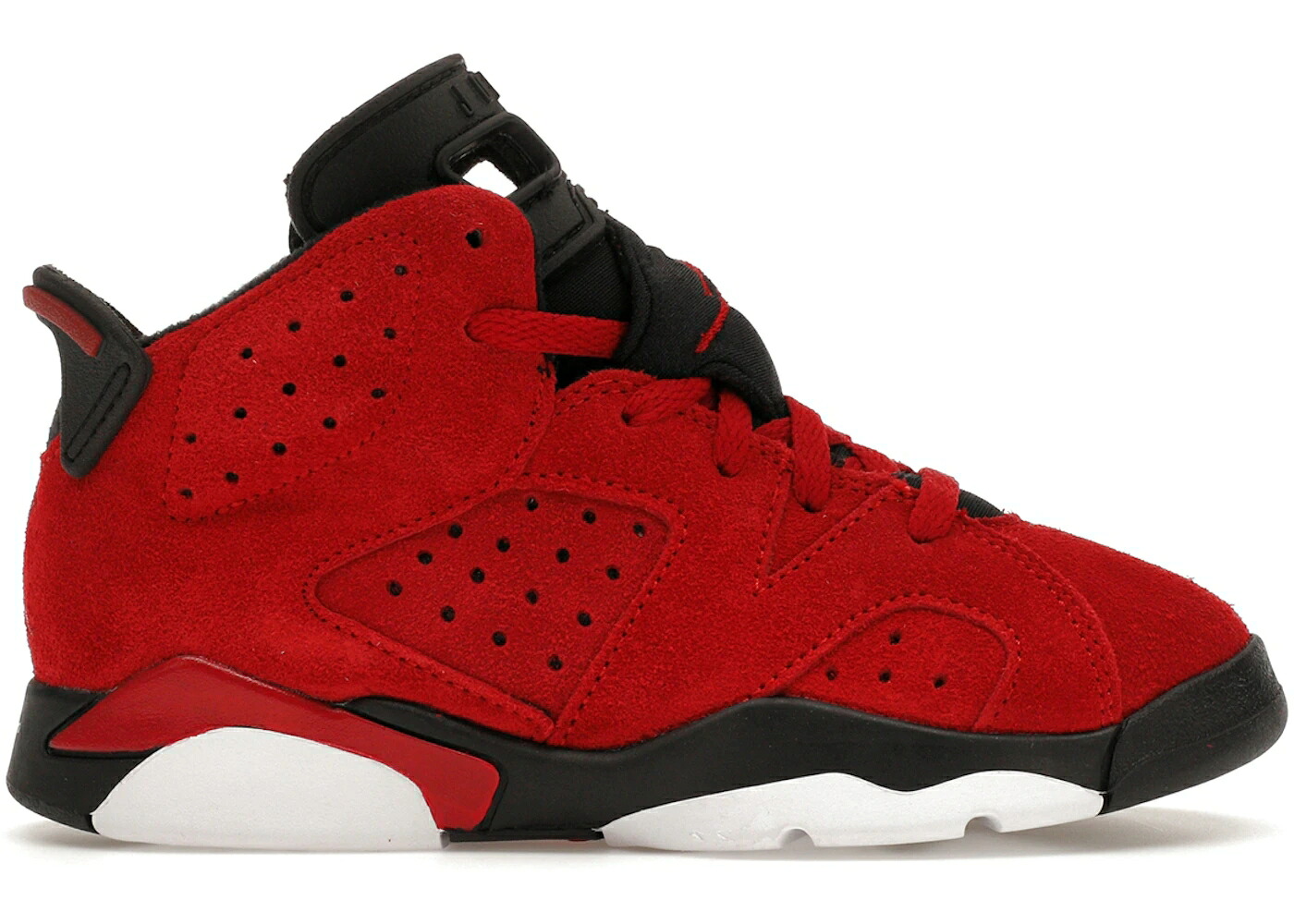 ナイキ ジョーダン 赤 レッド 黒色 ブラック ジュニア キッズ JORDAN 6 RETRO TORO BRAVO (PS) / VARSITY RED BLACK ベビー マタニティ スニーカー
