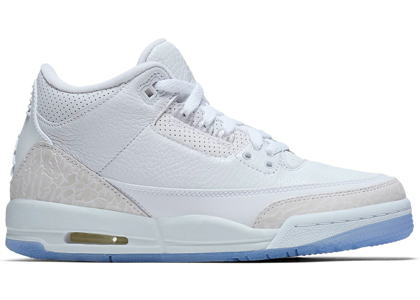 ナイキ ジョーダン 純一無雑 白いこと 白いこと お坊っちゃん キッズ JORDAN 3 RETRO PURE WHITE (2018) (GS) / WHITE WHITE WHITE もの言う花 マタニティ スニーカー