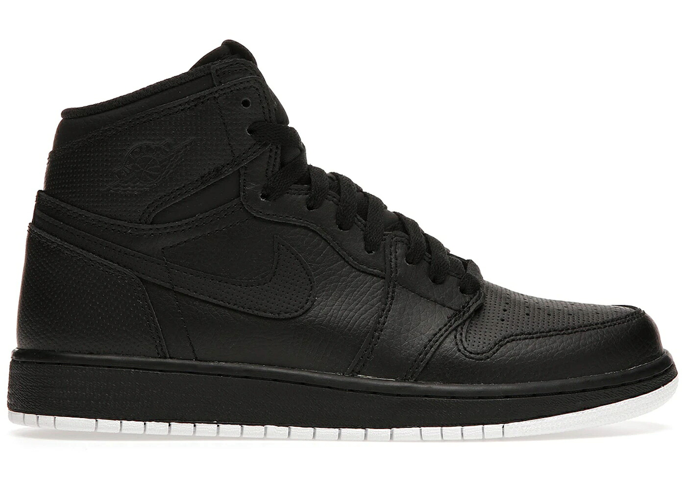 ナイキ ジョーダン ご機嫌 黒いこと 黒いこと 白いこと 白いこと 御坊っちゃん キッズ JORDAN 1 RETRO HIGH BLACK PERFORATED (GS) / BLACK WHITE BLACK もの言う花 マタニティ スニーカー