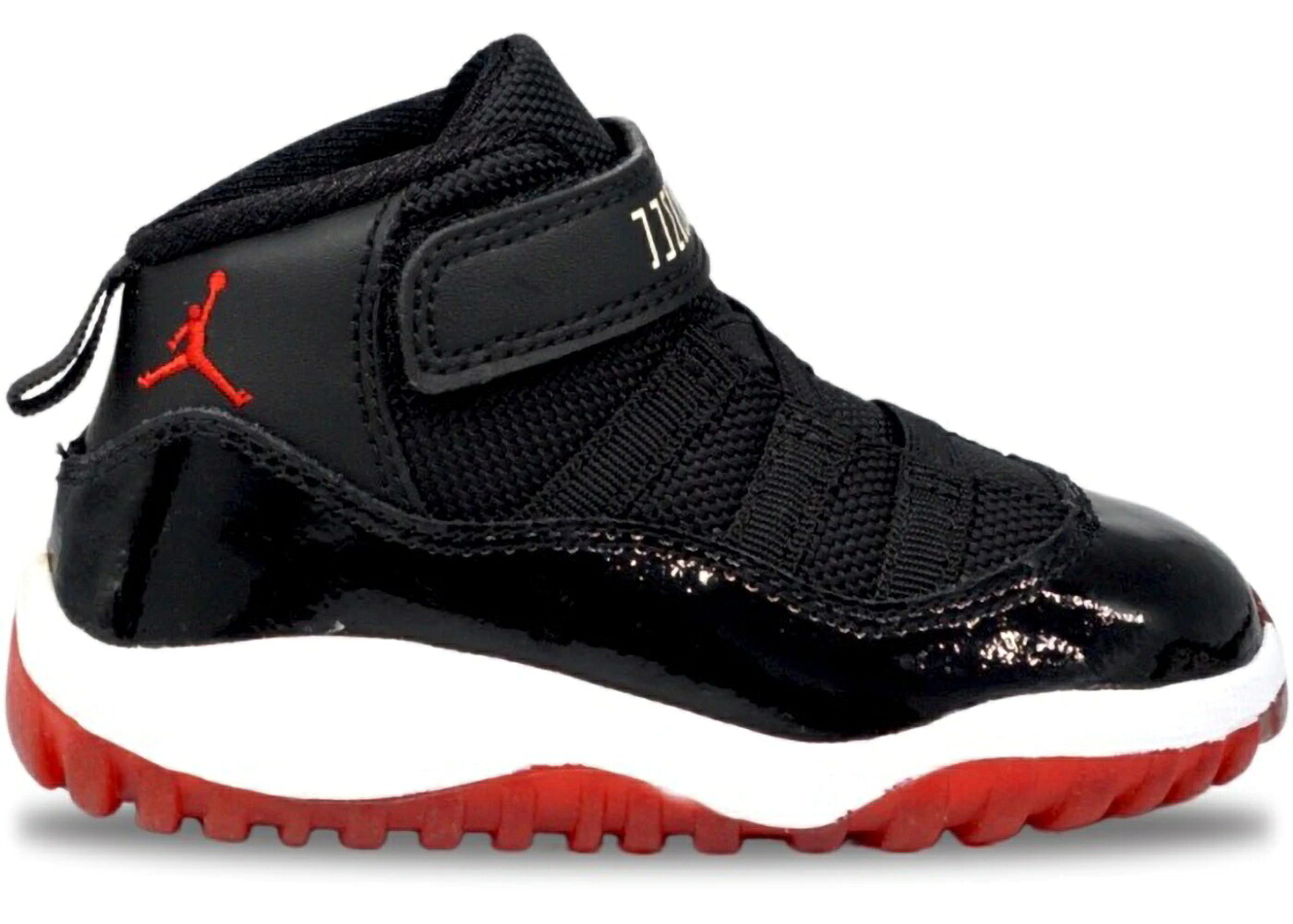 ナイキ ジョーダン 黒色 ブラック 赤 レッド 白色 ホワイト ジュニア キッズ JORDAN 11 RETRO PLAYOFFS (2012) (TD) / BLACK VARSITY RED WHITE