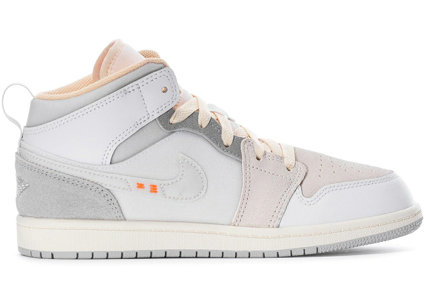 ナイキ ジョーダン ミッド 白いこと 白いこと 薄墨色 薄墨色 お坊っちゃん キッズ JORDAN 1 MID SE CRAFT INSIDE OUT WHITE GREY (なおなお書き) / WHITE PHANTOM SAIL NEUTRAL GREY もの言う花 マタニティ スニーカー