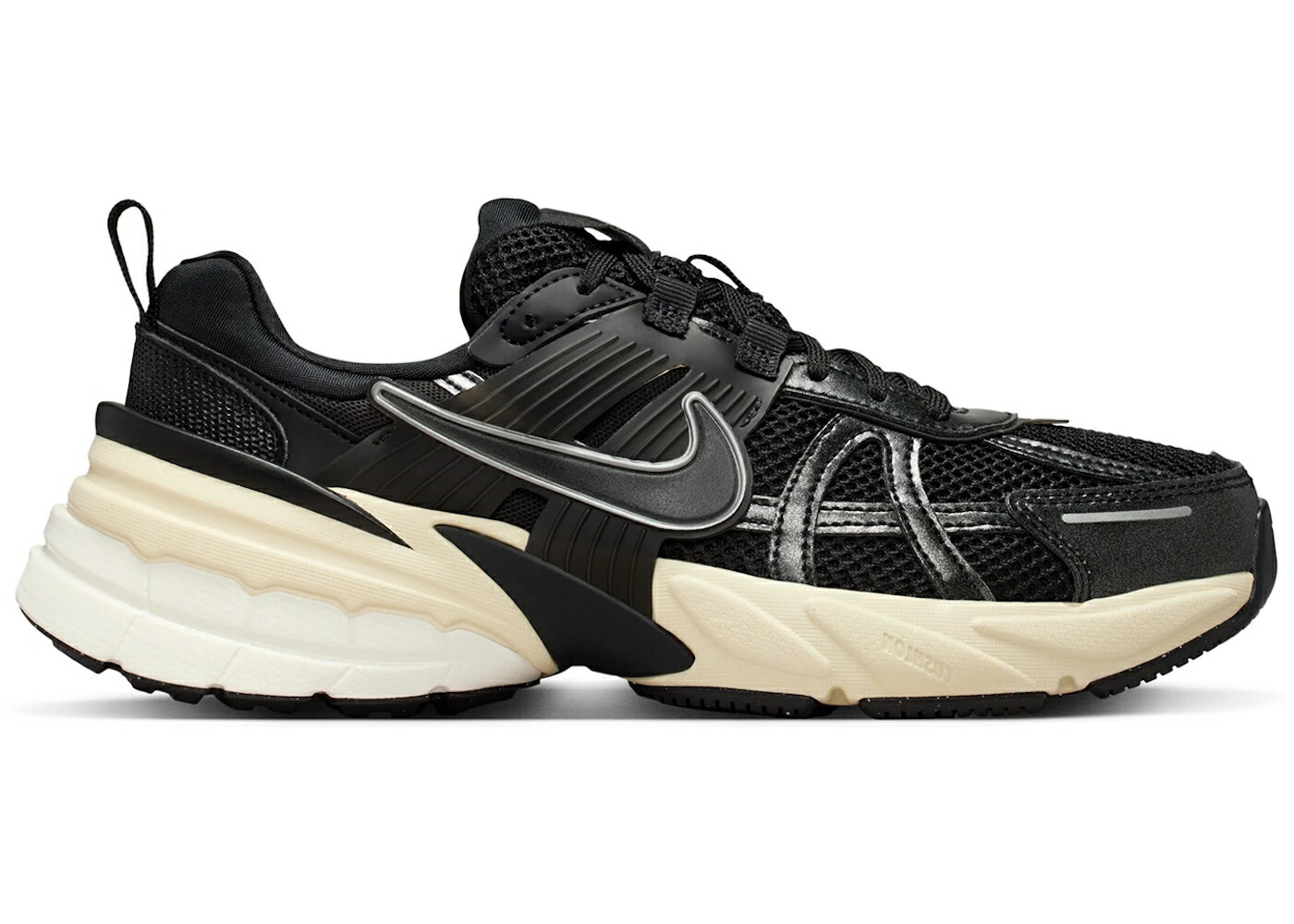 ナイキ 幽客 黒いこと 黒いこと しろがね色 しろがね色 WOMEN\u0027S スニーカー レディース NIKE V2K RUN BLACK MUSLIN (WOMEN\u0027S) / BLACK METALLIC SILVER MUSLIN スニーカー-靴-レディース靴