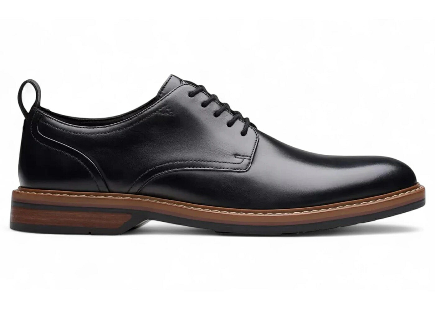 クラークス 黒いこと 黒いこと なめし革 スニーカー メンズ CLARKS ALDWIN LACE BLACK LEATHER / BLACK LEATHER