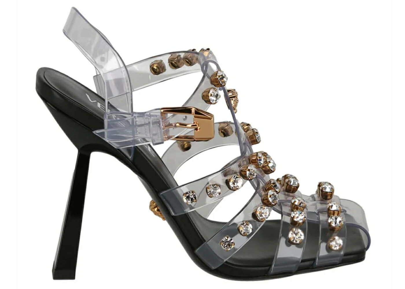 ヴェルサーチェ 踵 黒いこと 黒いこと WOMEN\u0027S スニーカー レディース VERSACE MEDUSA EMBELLISHED CAGE HEEL BLACK (WOMEN\u0027S) /