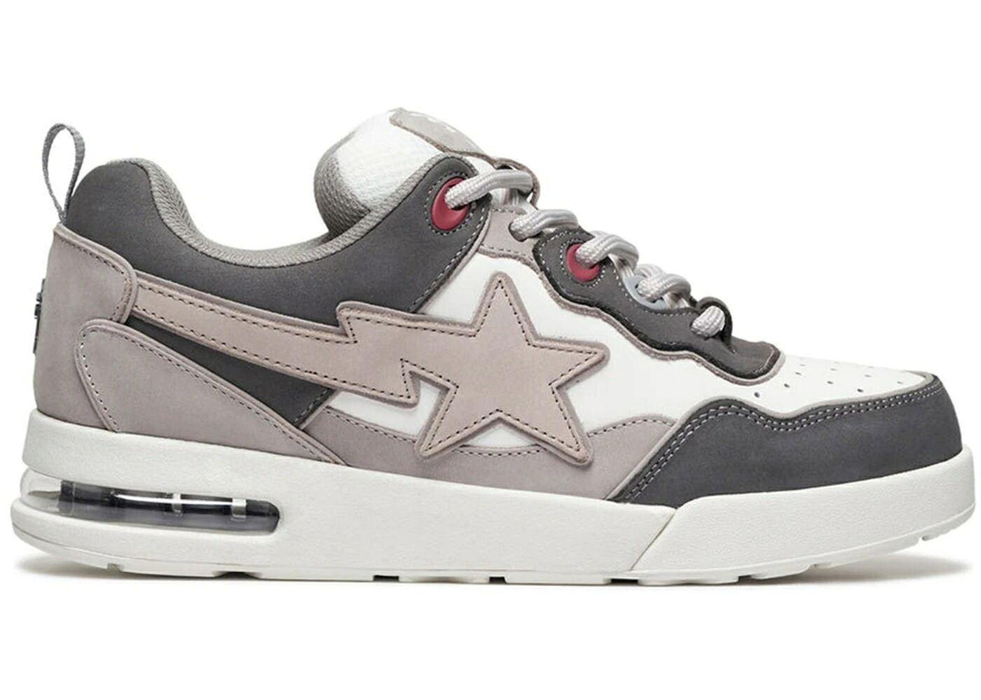 ベイプ 灰色 グレー 白色 ホワイト 赤 レッド スニーカー メンズ BAPE A BATHING APE FLIP STA GREY WHITE RED /｜スニケス 81,510円