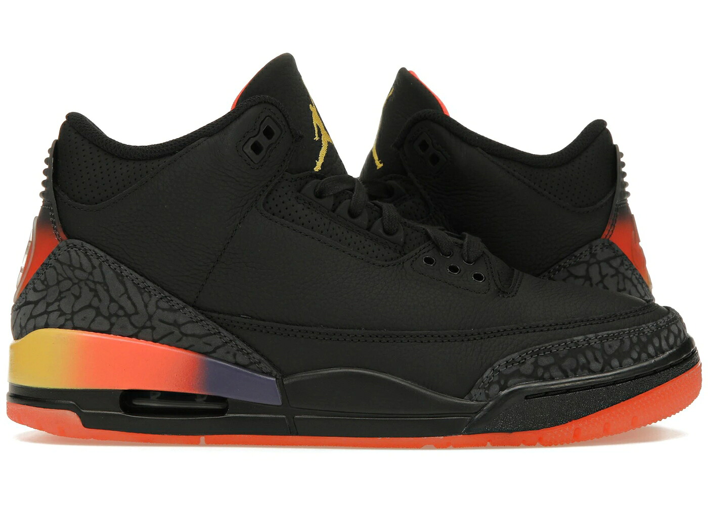 ナイキ ジョーダン リオ 黒いこと 黒いこと クリムゾン スニーカー メンズ JORDAN 3 RETRO J BALVIN RIO / BLACK SOLAR FLARE TOTAL CRIMSON