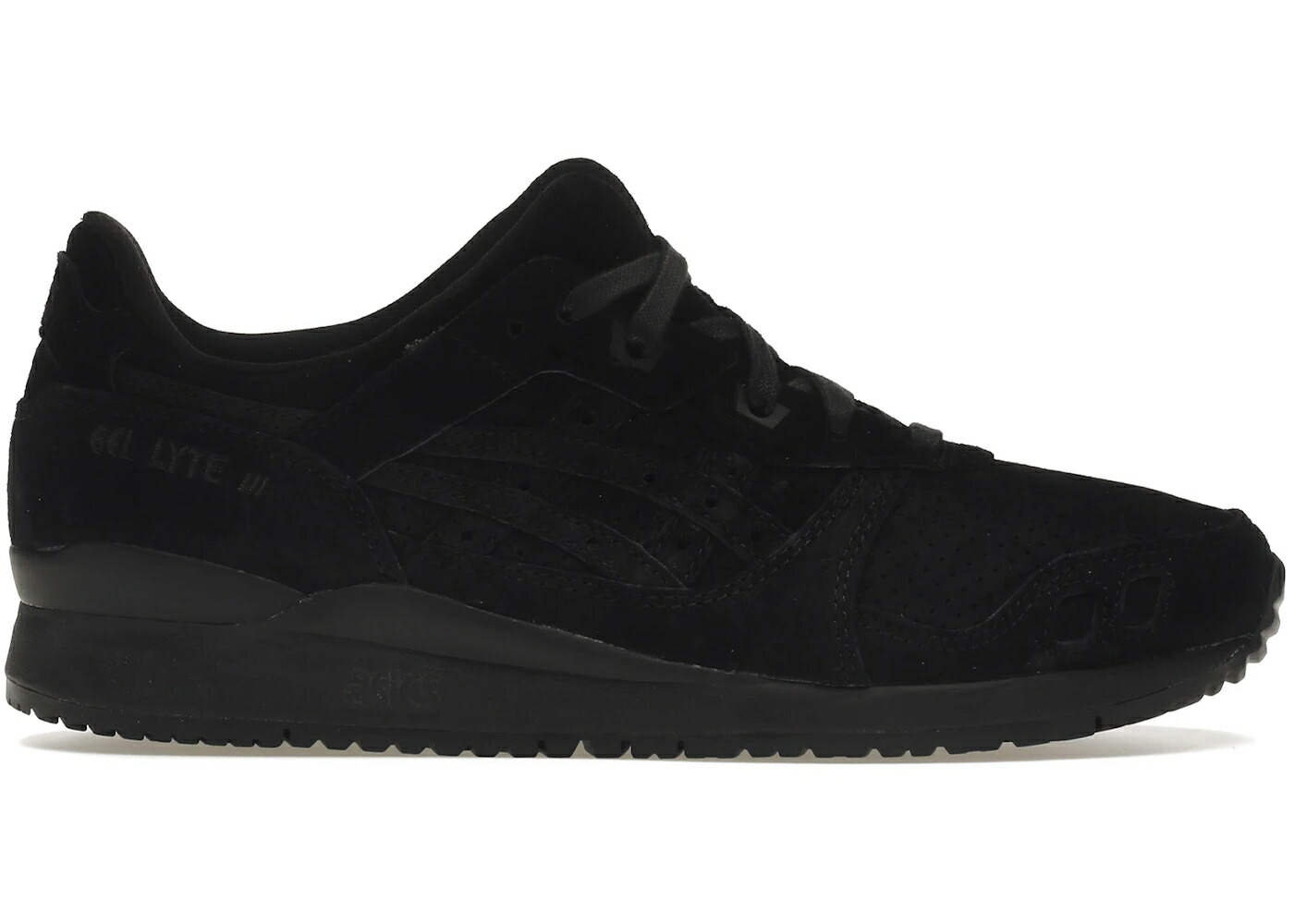 アシックス 先だつもの点火装置 黒いこと 黒いこと スニーカー メンズ ASICS GEL-LYTE III 30TH ANNIVERSARY TRIPLE BLACK / BLACK BLACK