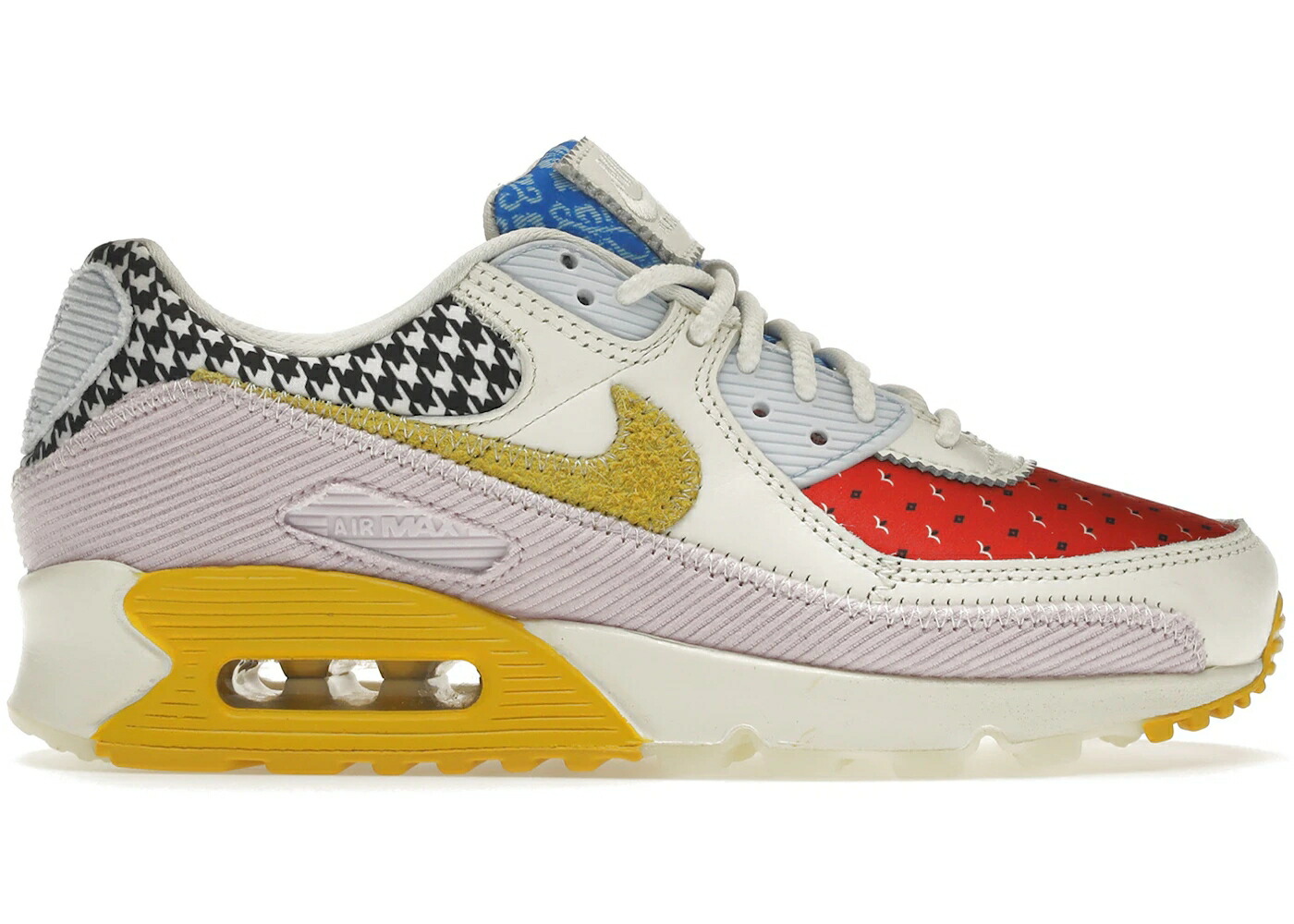 ナイキ マックス エアマックス WOMEN'S スニーカー レディース NIKE AIR MAX 90 PATCHWORK (WOMEN'S) / SAIL DOLL LOBSTER BRIGHT CITRON