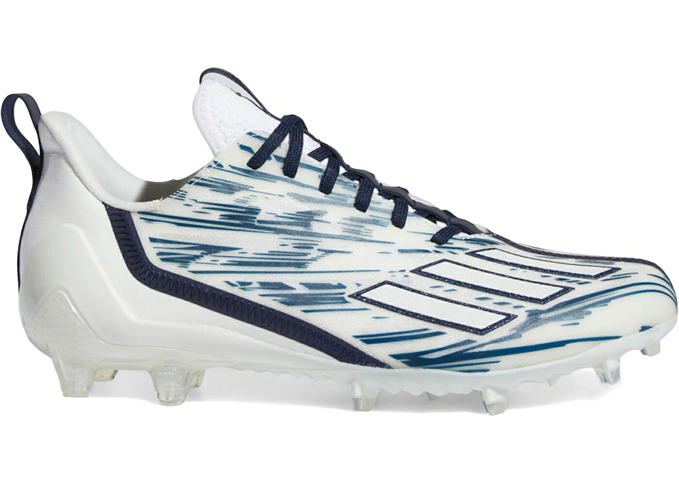 アディダス アディゼロ クリーツ スパイク 白色 ホワイト チーム 紺色 ネイビー 青色 ブルー スニーカー メンズ ADIDAS ADIZERO CLEATS WHITE TEAM NAVY BLUE / CLOUD WHITE TEAM NAVY BLUE 2