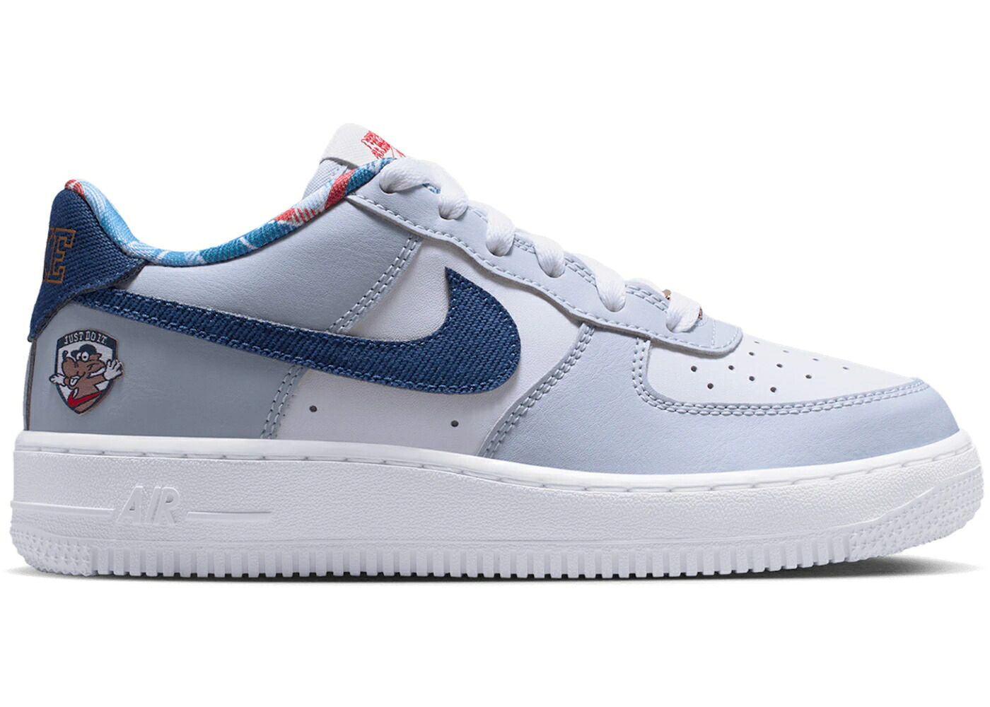ナイキ 白いこと 白いこと 紺色 米国海軍 空軍 御坊っちゃん キッズ NIKE AIR FORCE 1 LOW JUST DO IT (GS) / WHITE WHITE GHOST MIDNIGHT NAVY もの言う花 マタニティ スニーカー スニーカー-靴-キッズファッション