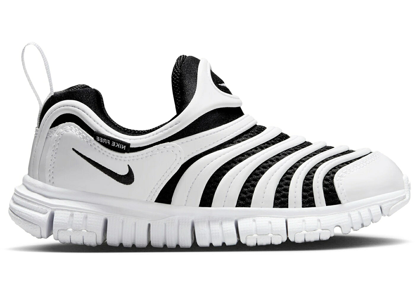 ナイキ ダイナモ フリー 白色 ホワイト 黒色 ブラック ジュニア キッズ NIKE DYNAMO FREE WHITE BLACK (PS) / WHITE BLACK ベビー マタニティ スニーカー