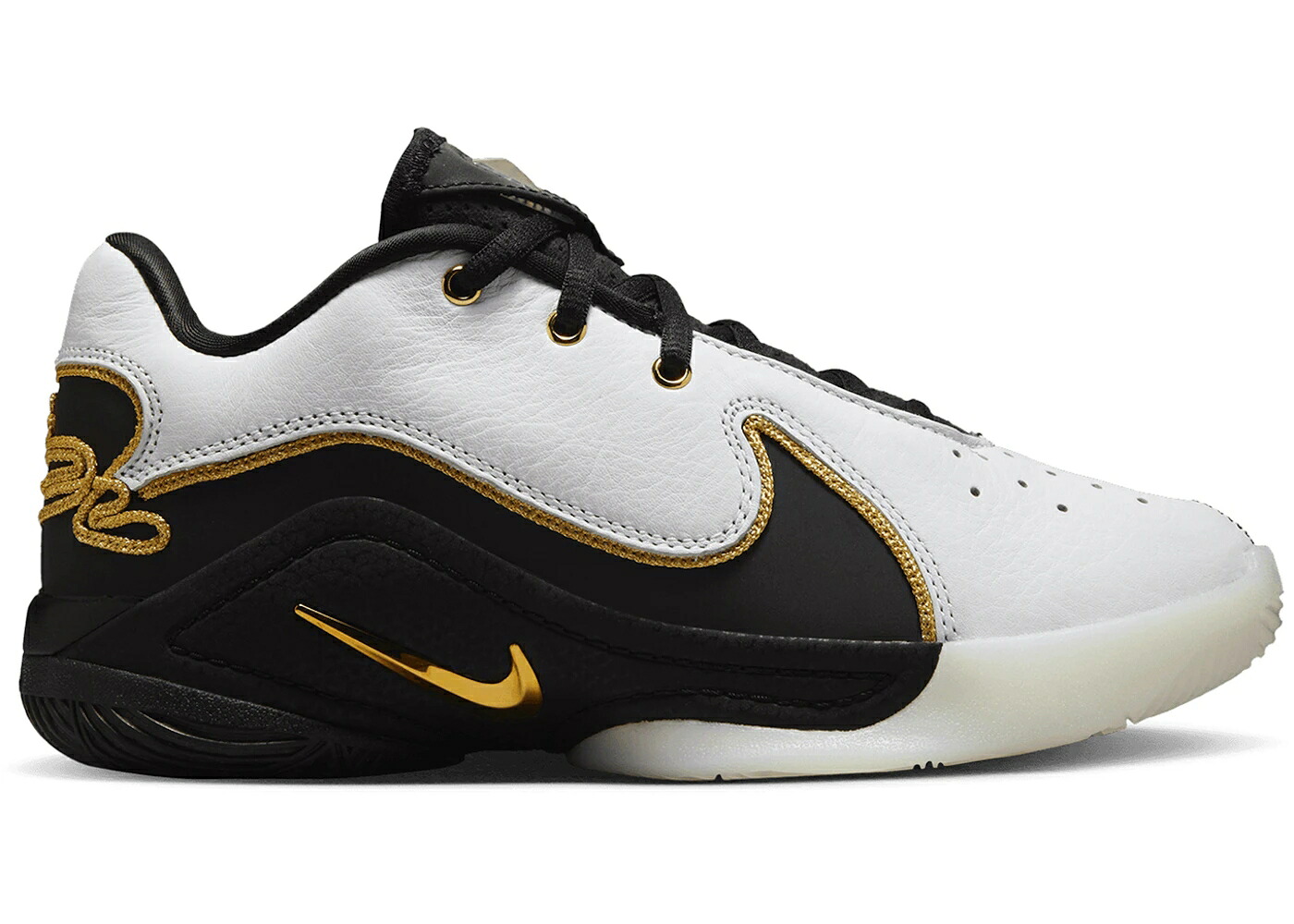 ナイキ レブロン 白色 ホワイト 黒色 ブラック ゴールド ジュニア キッズ NIKE LEBRON 22 MOGUL (GS) / WHITE BLACK METALLIC GOLD ベビー マタニティ スニーカー