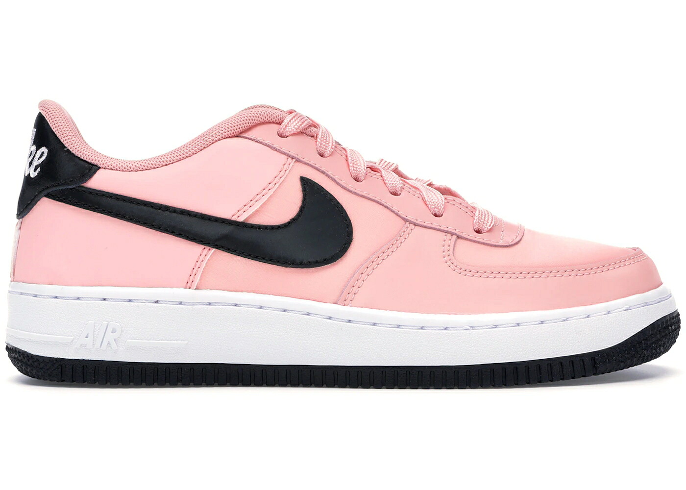 ナイキ 黒いこと 黒いこと 白いこと 白いこと 空軍 VALENTINE\u0027S お坊っちゃん キッズ NIKE AIR FORCE 1 LOW DAY BLEACHED CORAL (2019) (GS) / BLEACHED CORAL BLACK WHITE もの言う花 マタニティ スニーカー