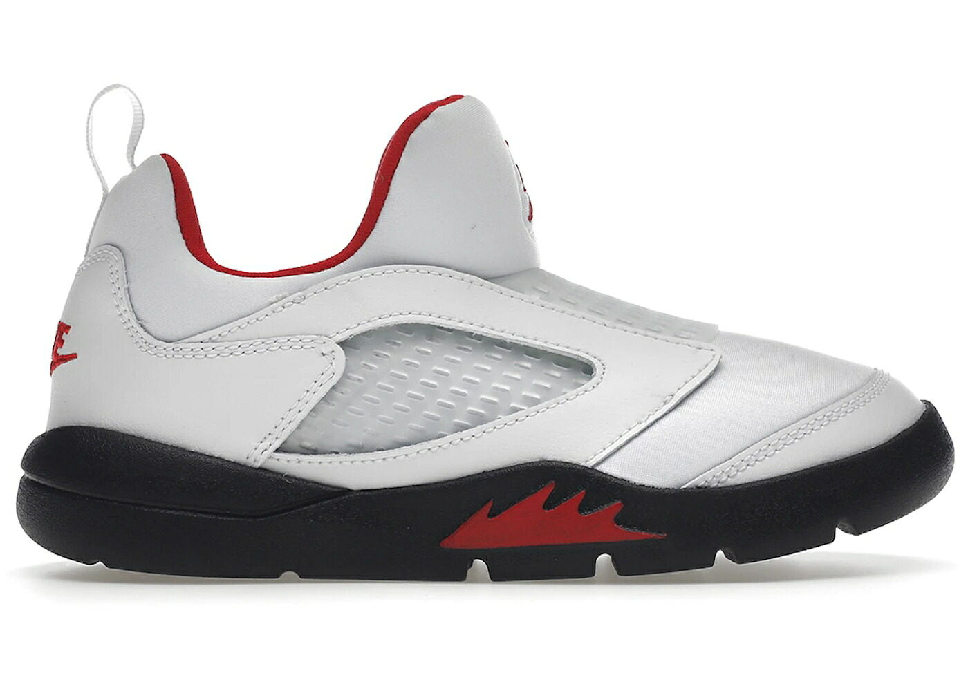 ナイキ ジョーダン 白色 ホワイト 黒色 ブラック 赤 レッド ジュニア キッズ JORDAN 5 RETRO LITTLE FLEX WHITE BLACK UNIVERSITY RED (PS) / WHITE BLACK UNIVERSITY RED ベビー マタニティ スニーカー
