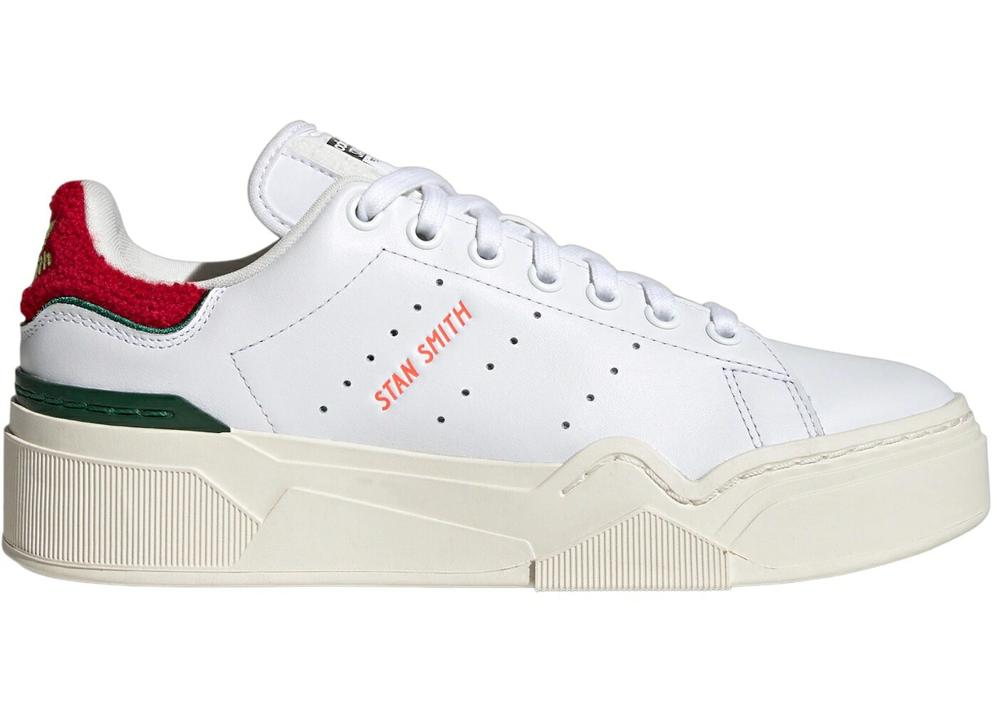 アディダス 白色 ホワイト 緑 グリーン スタンスミス WOMEN'S スニーカー レディース ADIDAS STAN SMITH BONEGA 2B CLOUD WHITE BETTER SCARLET COLLEGIATE GREEN (WOMEN'S) / CLOUD WHITE BETTER SCARLET