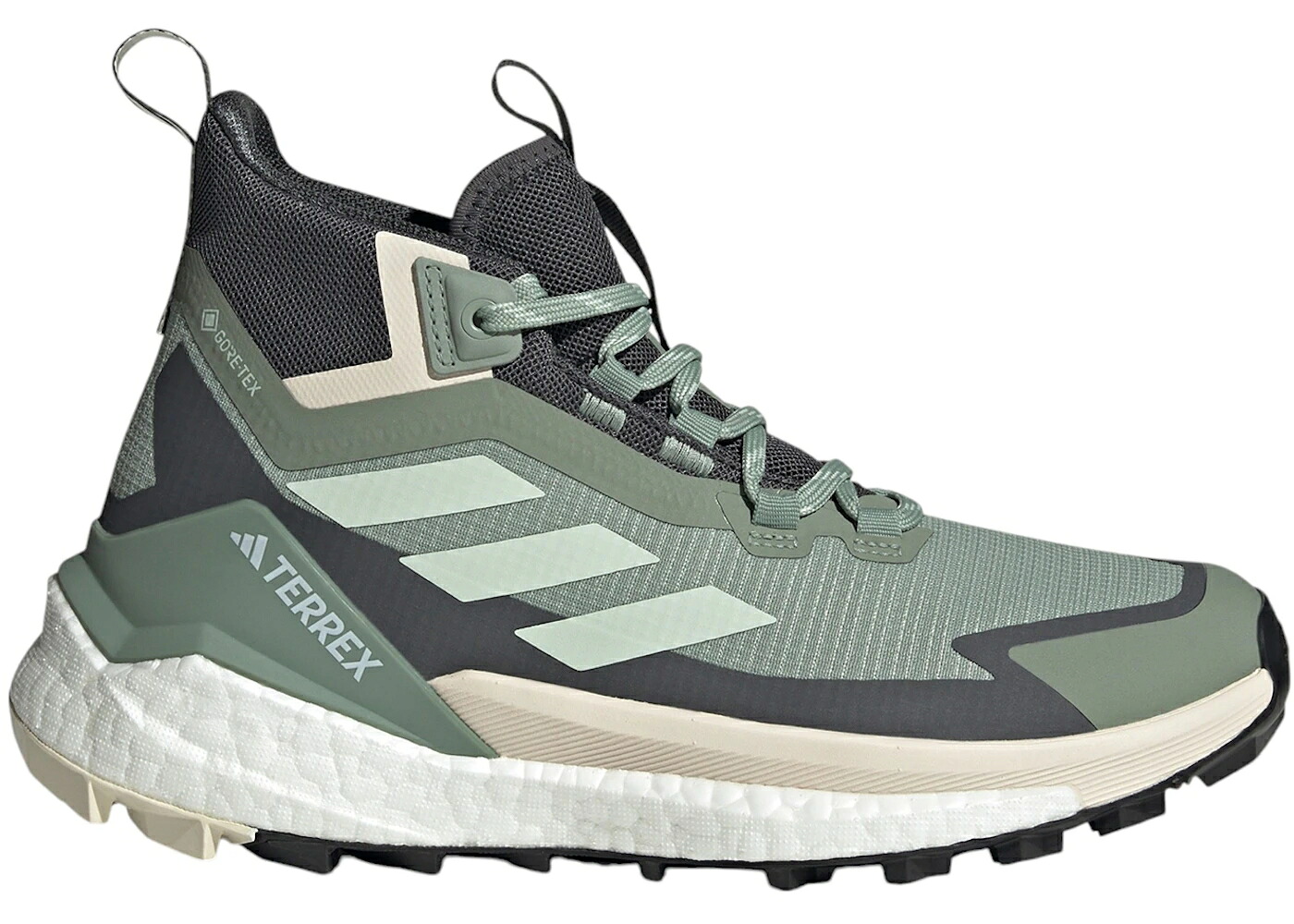 アディダス フリー ゴアテックス 銀色 シルバー 緑 グリーン 灰色 グレー 2.0 WOMEN'S スニーカー レディース ADIDAS TERREX FREE HIKER GORE-TEX SILVER GREEN LINEN GREY SIX (WOMEN'S) / SILVER GREEN LINEN GREEN GREY｜スニケス