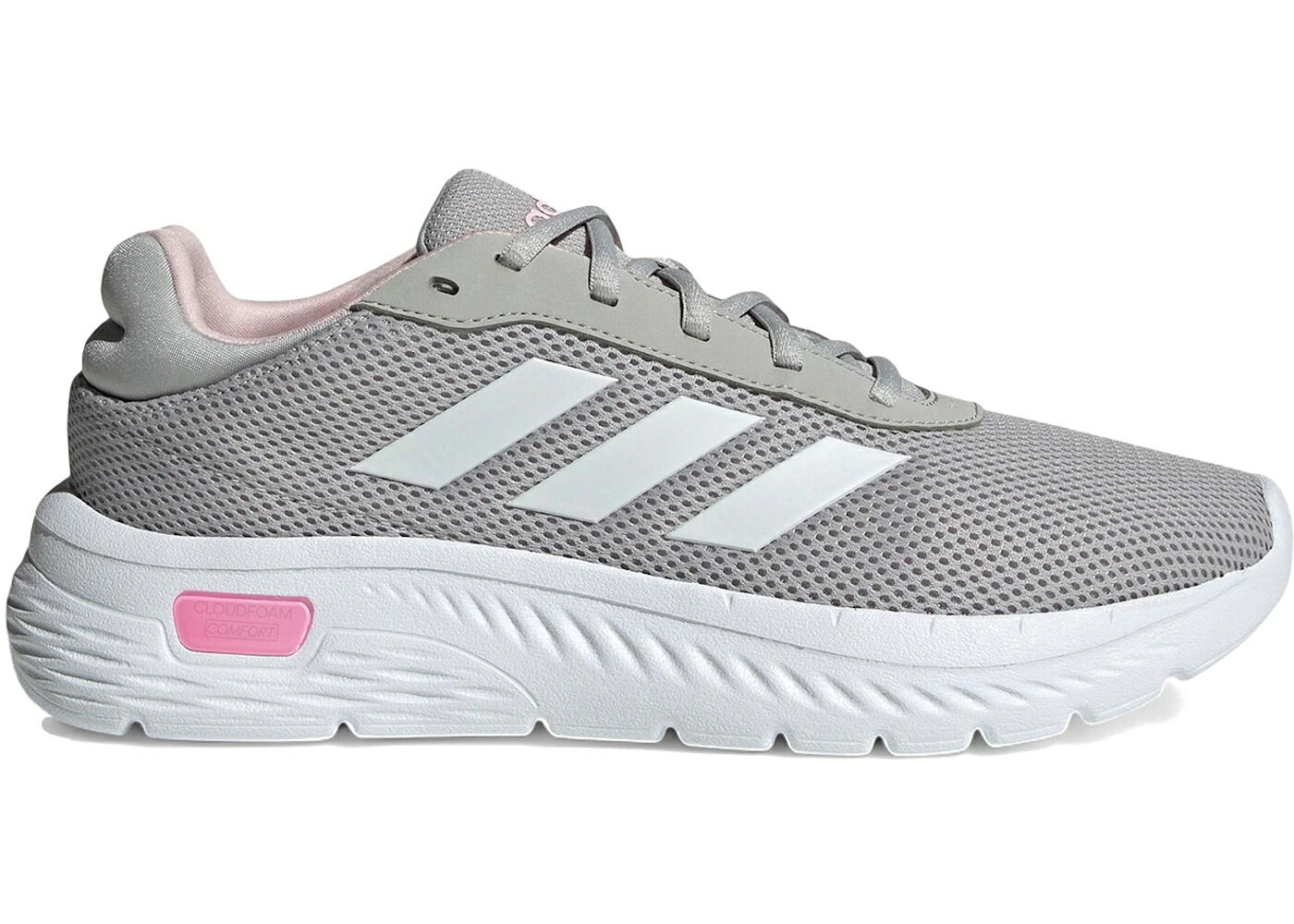 アディダス 薄墨色 薄墨色 白いこと 白いこと サクラ色 WOMEN\u0027S スニーカー レディース ADIDAS CLOUDFOAM COMFY GREY TWO CLOUD WHITE CLEAR PINK (WOMEN\u0027S) / GREY TWO CLOUD WHITE CLEAR PINK