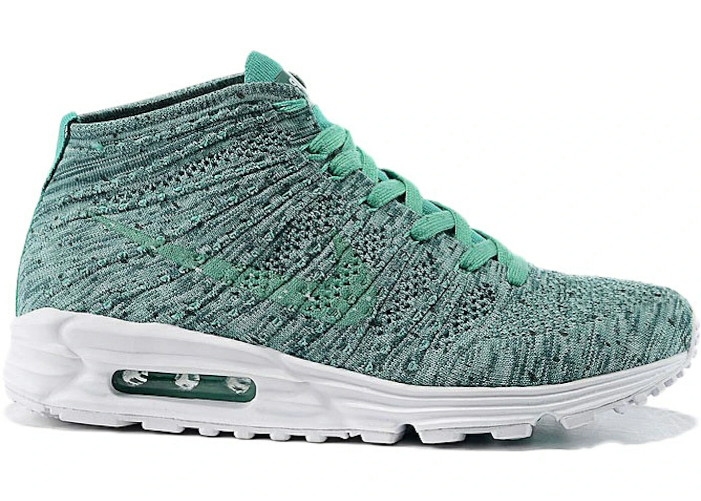 ナイキ ルーナー ルナー マックス 飛球編み物 チャッカ 白いこと 白いこと スニーカー メンズ NIKE LUNAR MAX FLYKNIT CHUKKA HYPER TURQUOISE / HYPER TURQ ATOMIC TEAL WHITE