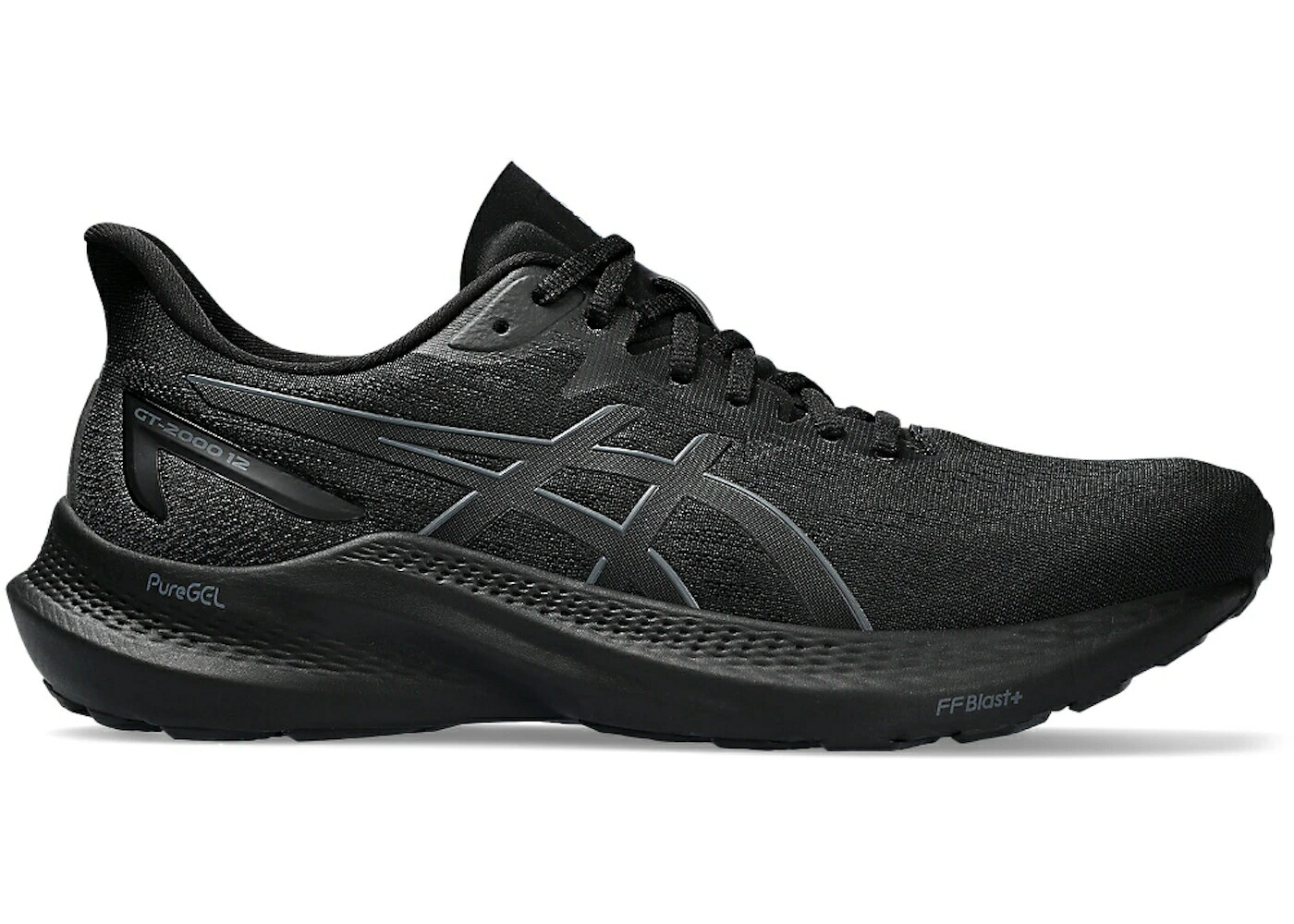 アシックス 黒色 ブラック スニーカー メンズ ASICS GT-2000 12 BLACK / BLACK BLACK