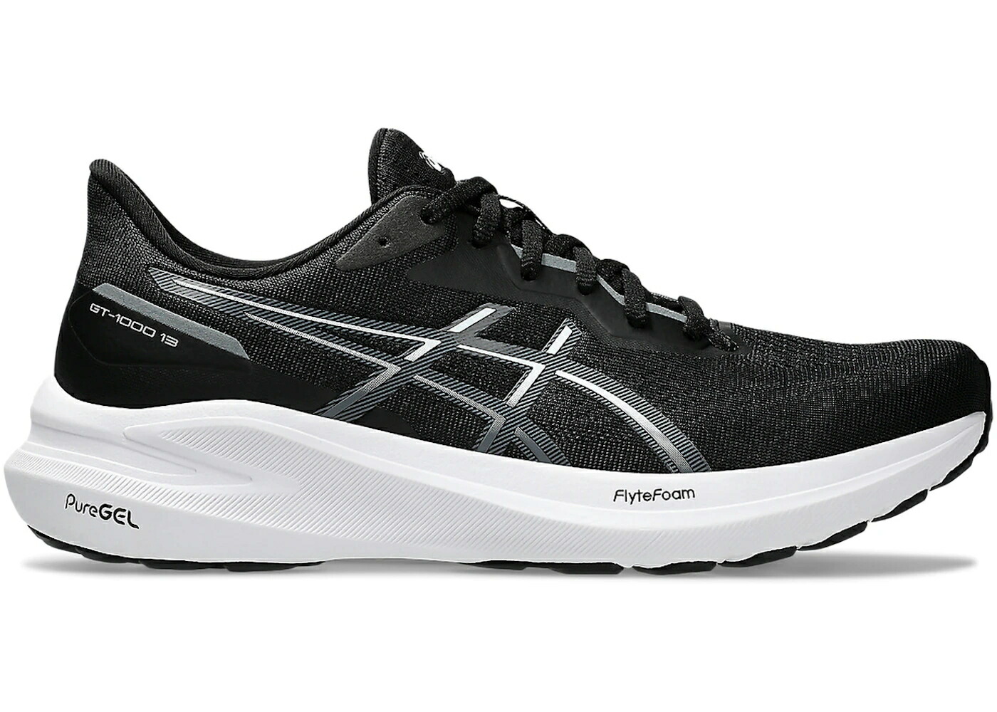 アシックス サー青少年 黒いこと 黒いこと 白いこと 白いこと スニーカー メンズ ASICS GT-1000 13 BLACK WHITE / BLACK WHITE