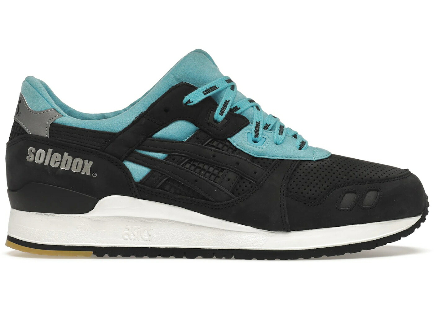 アシックス ゲルライト 青色 ブルー 黒色 ブラック スニーカー メンズ ASICS GEL-LYTE III SOLEBOX BLUE CARPENTER BEE / BLACK BLACK