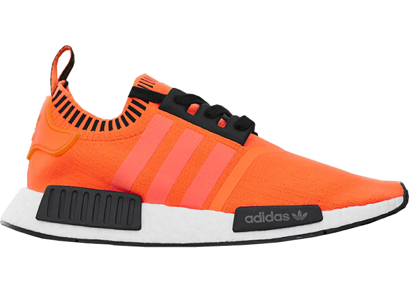 アディダス 橙 オレンジ コア 黒色 ブラック スニーカー メンズ ADIDAS NMD R1 ORANGE NOISE / NEON ORANGE CORE BLACK RUNNING