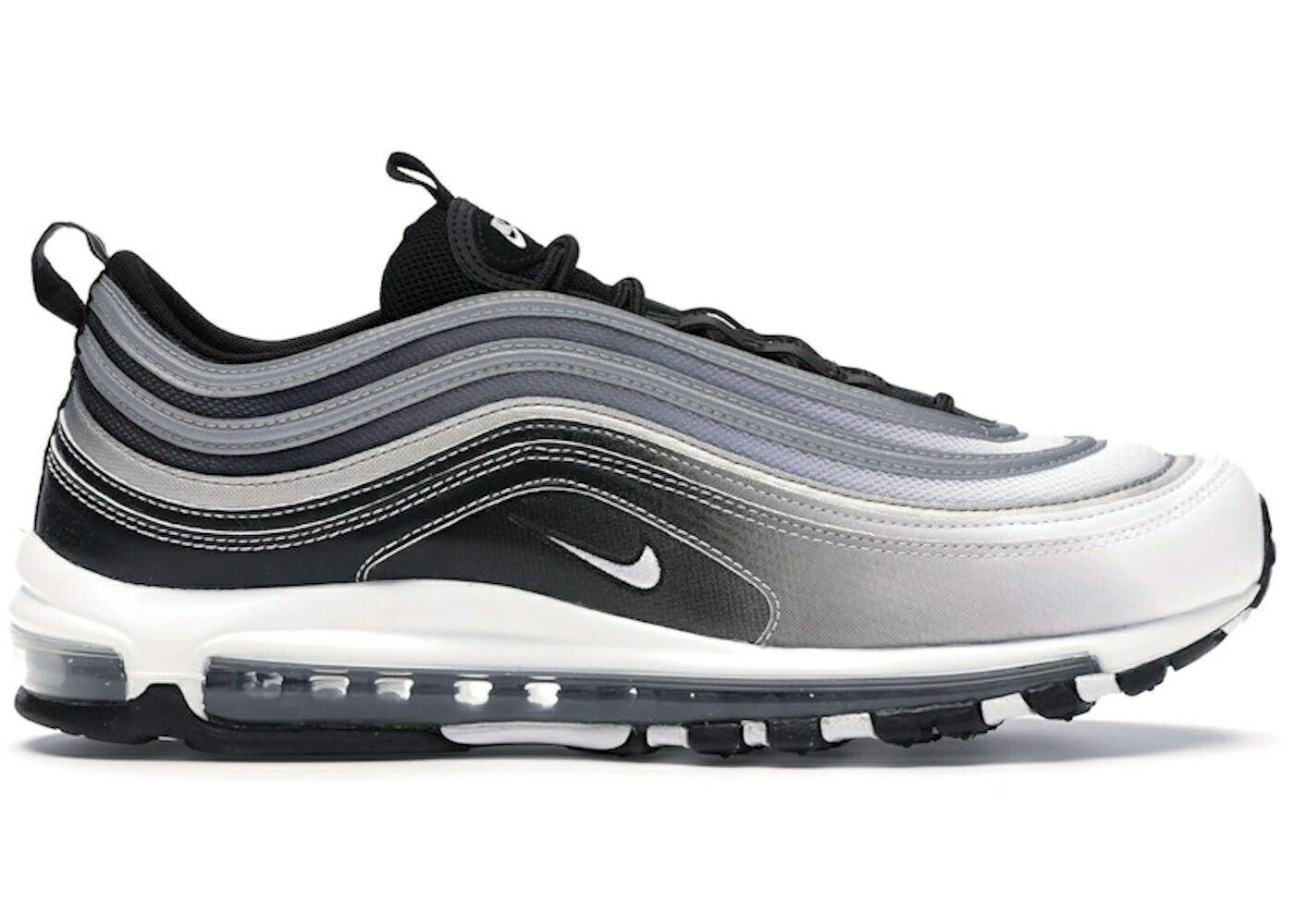 ナイキ マックス 黒色 ブラック 銀色 シルバー 白色 ホワイト エアマックス スニーカー メンズ NIKE AIR MAX 97 GRADIENT FADE / BLACK BLACK REFLECT SILVER WHITE