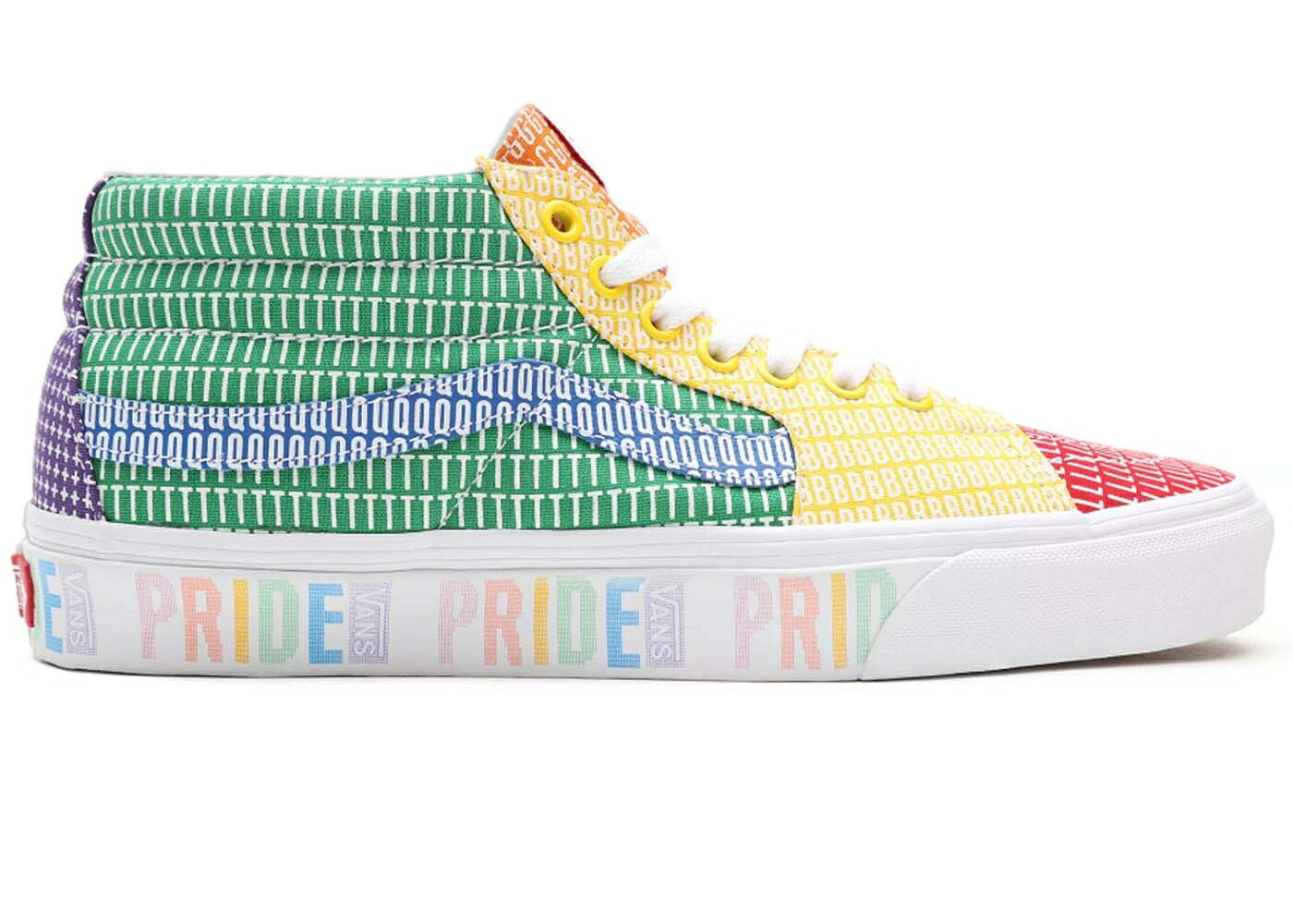 ヴァンズ バンズ 白いこと 白いこと スニーカー メンズ VANS SK8-MID PRIDE (2021) / MULTI TRUE WHITE