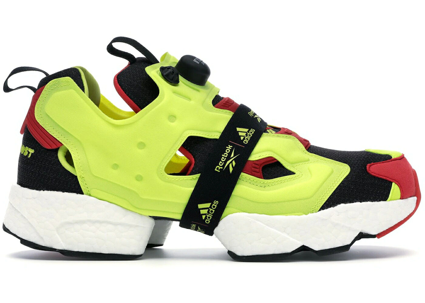 リーボック ブースト 黒いこと 黒いこと 赤 赤いこと インスタポンプフューリー スニーカー メンズ REEBOK INSTAPUMP FURY BOOST CITRON OG MEETS / CITRON BLACK RED