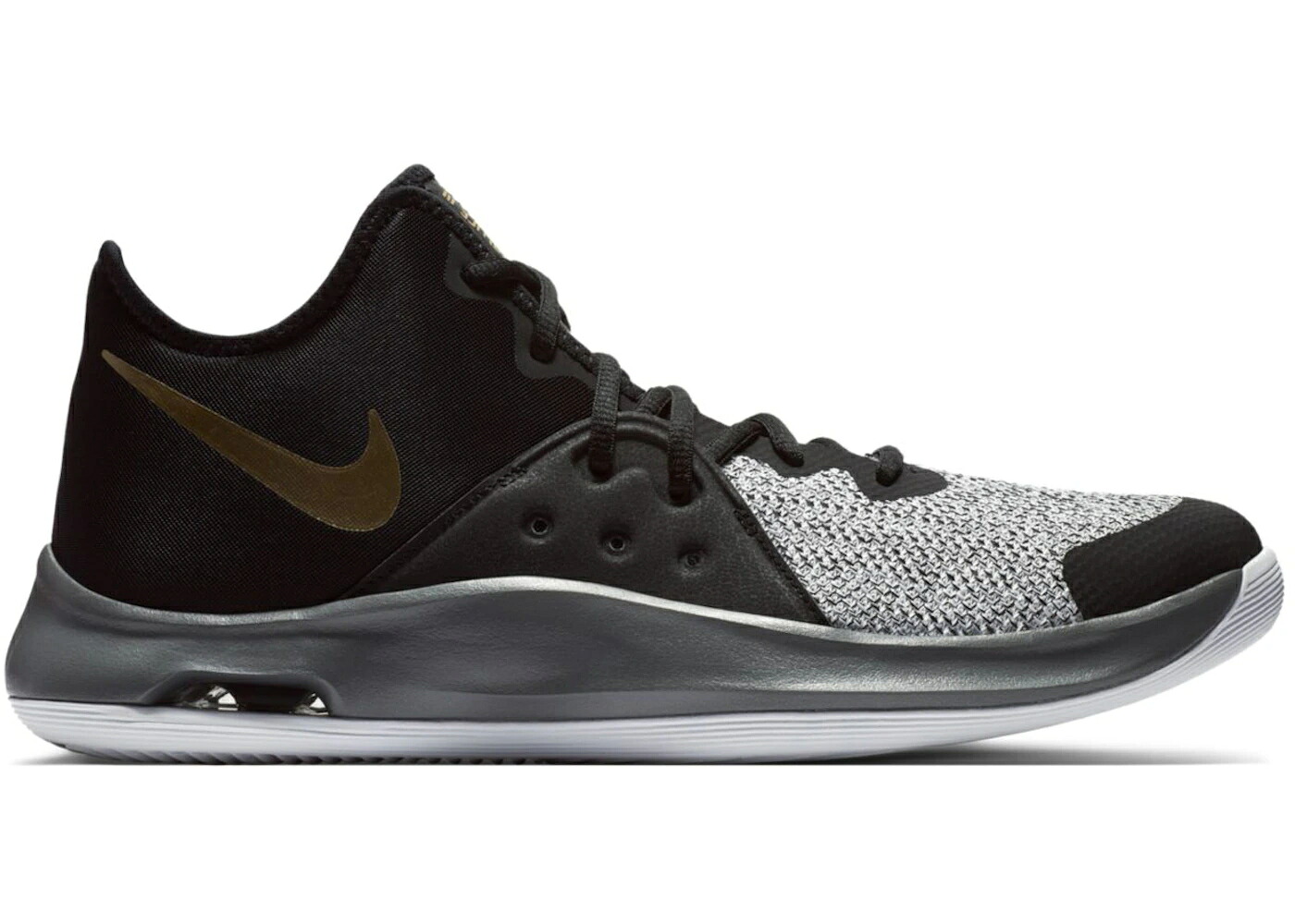 ナイキ 黒いこと 黒いこと ゴールド 薄墨色 薄墨色 スニーカー メンズ NIKE AIR VERSITILE 3 BLACK METALLIC GOLD / BLACK METALLIC GOLD DARK GREY